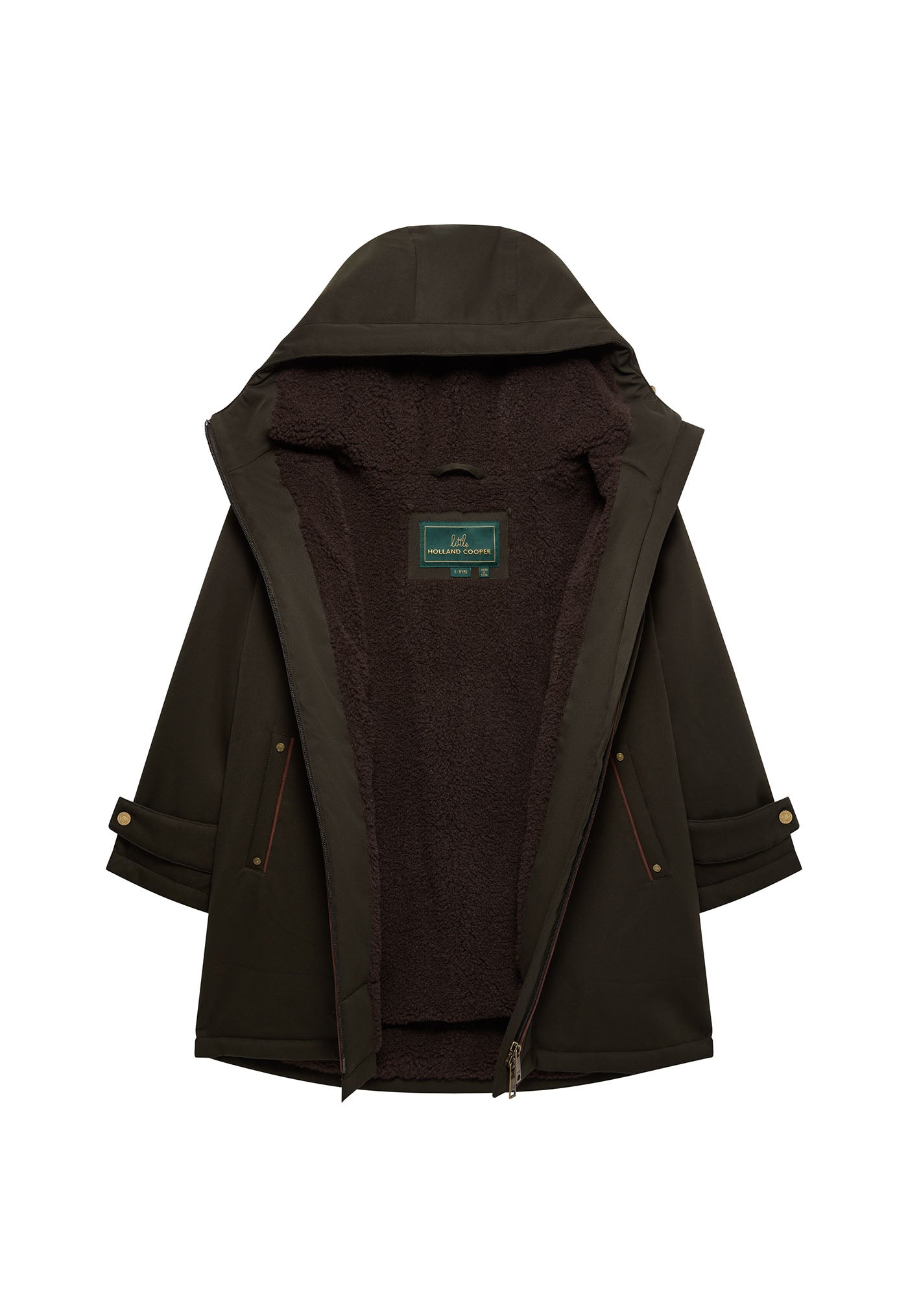 Children's Oversized Waterproof Coat - Khaki