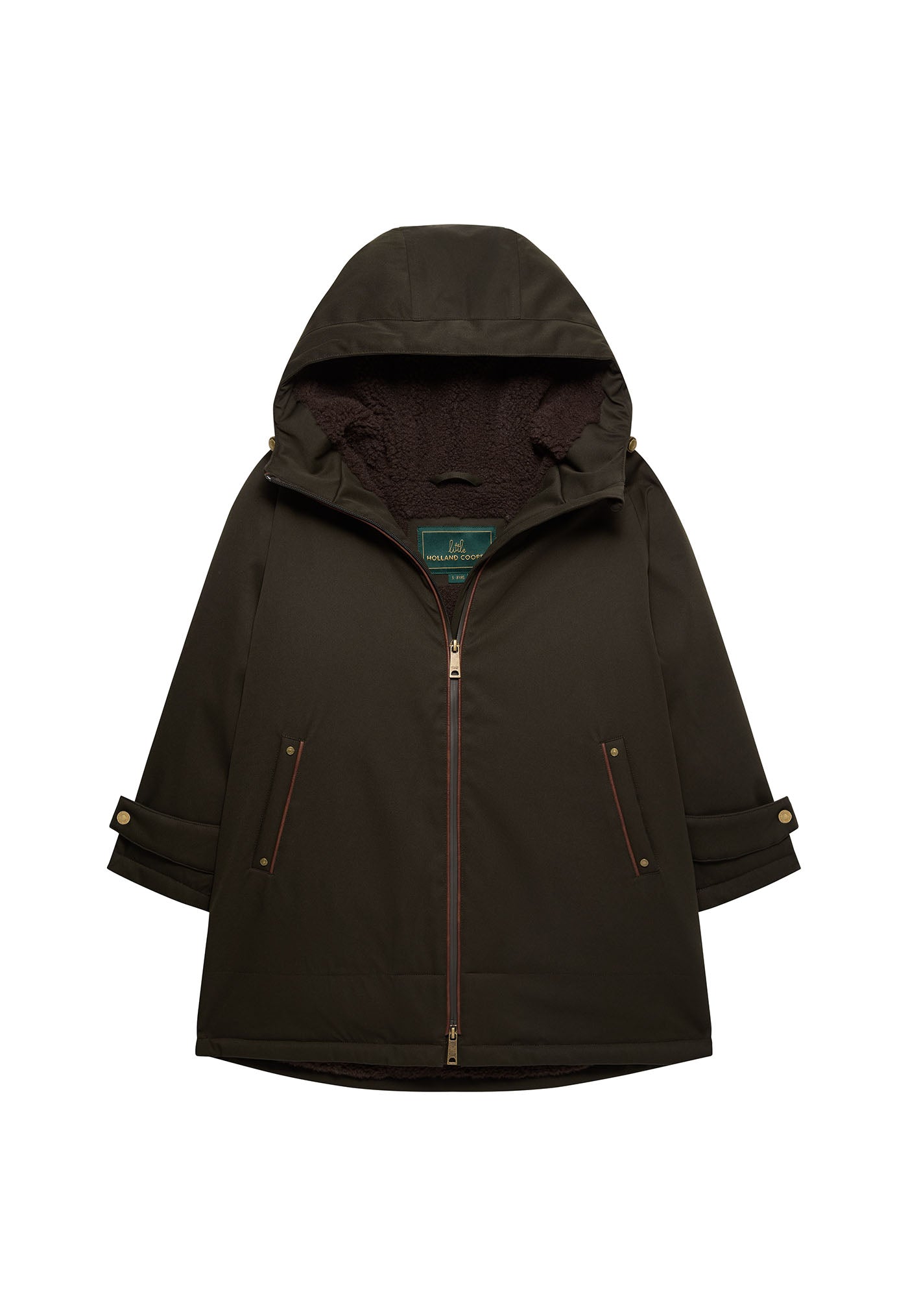 Children's Oversized Waterproof Coat - Khaki