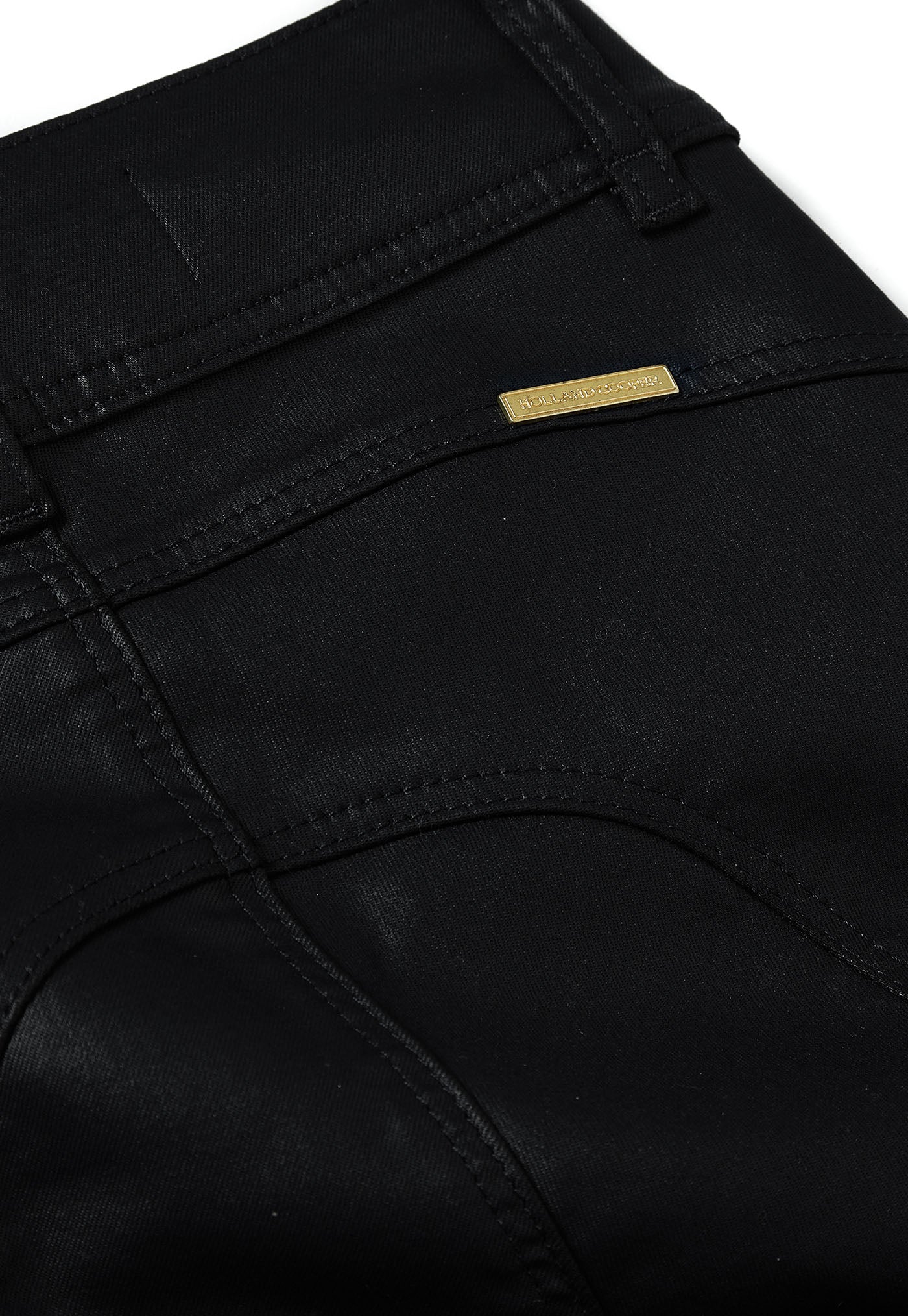 Coated Jodhpur Jean - Black