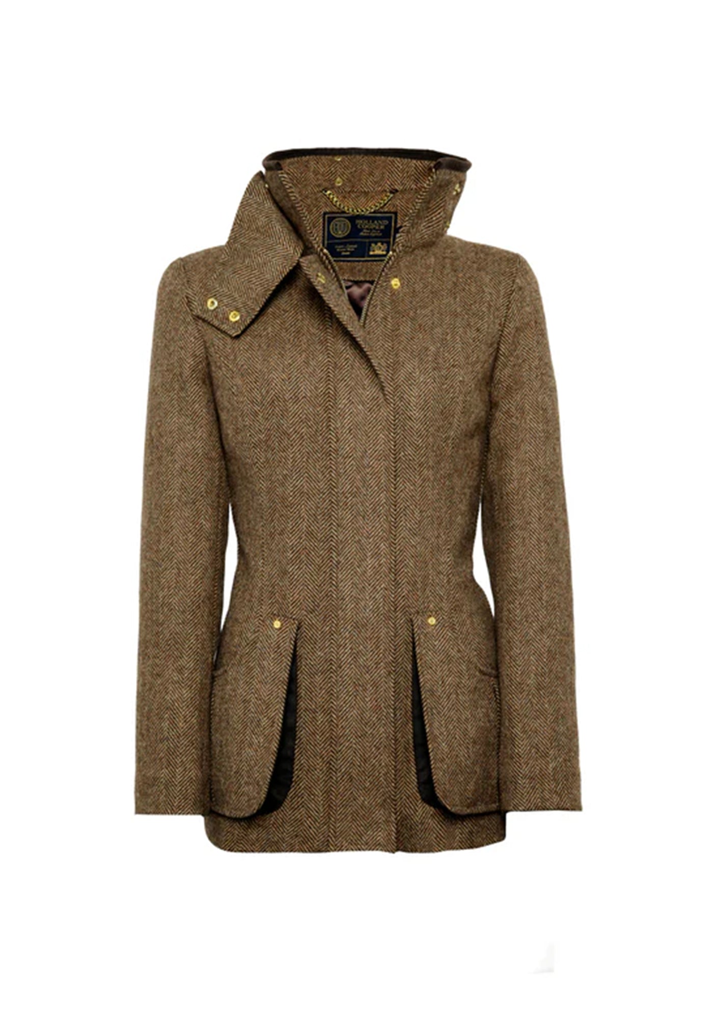 Country Classic Jacket - Large Scale Brown Herringbone