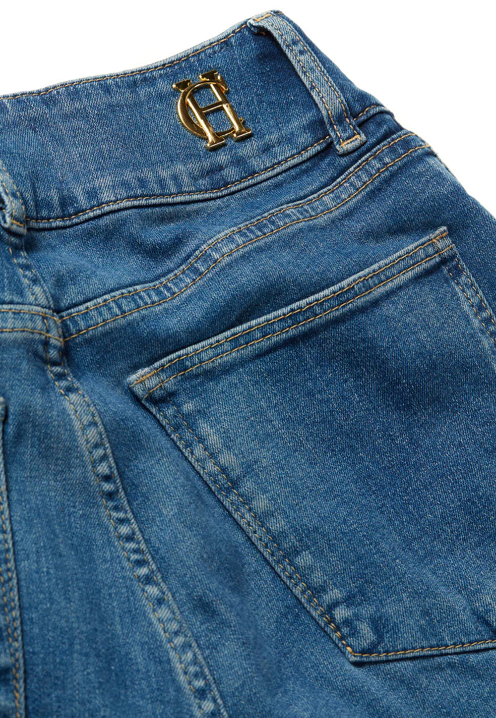 High Rise Flared Jean - Denim