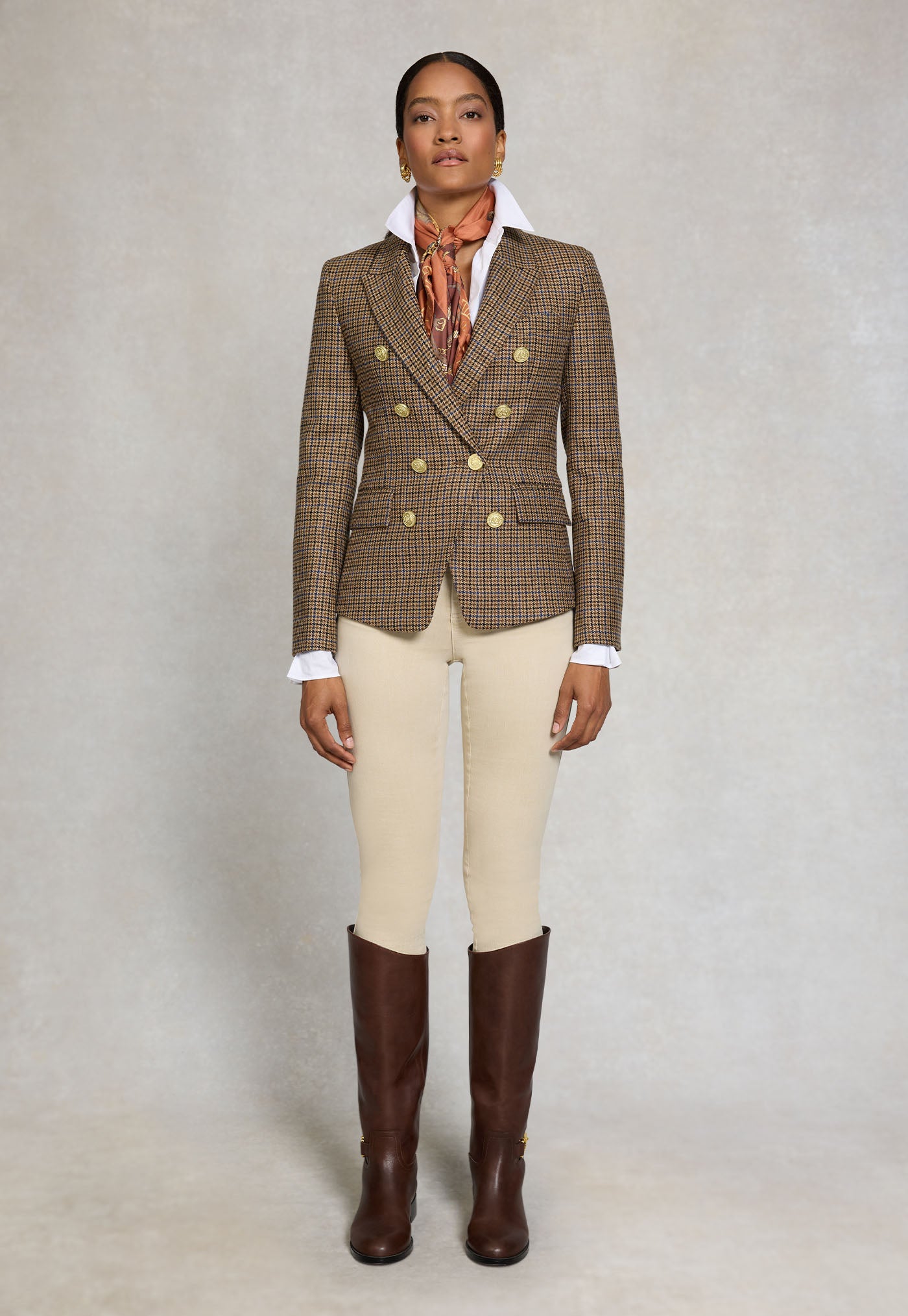 Knightsbridge Blazer - Abbot Check Tweed