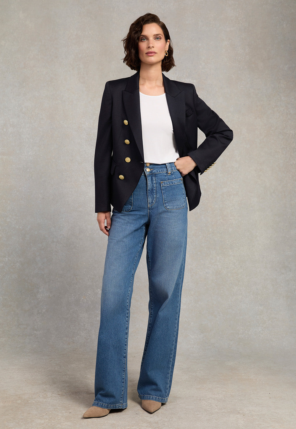 Knightsbridge Blazer - Navy Barathea