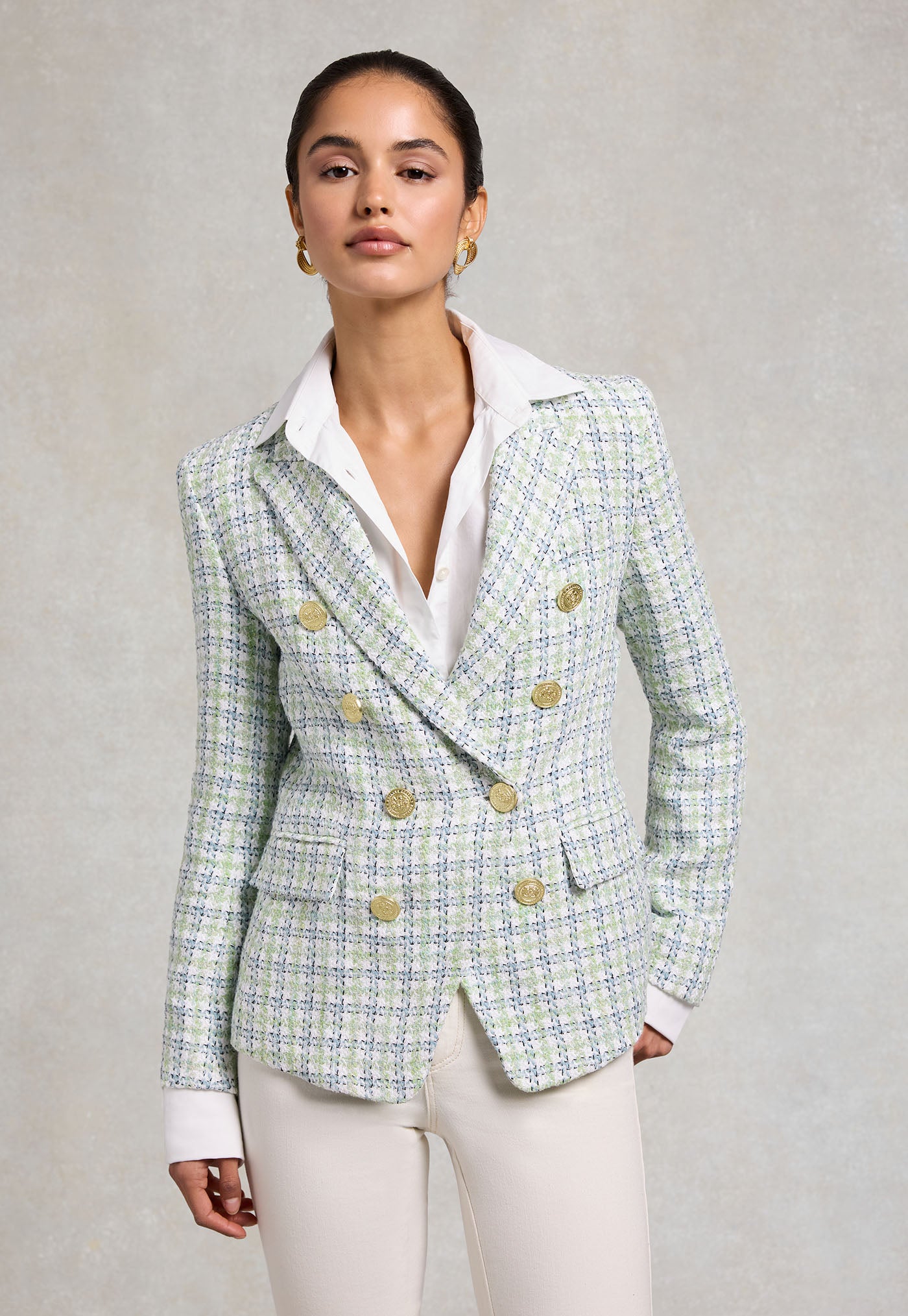 Knightsbridge Blazer - Darwin Green Boucle