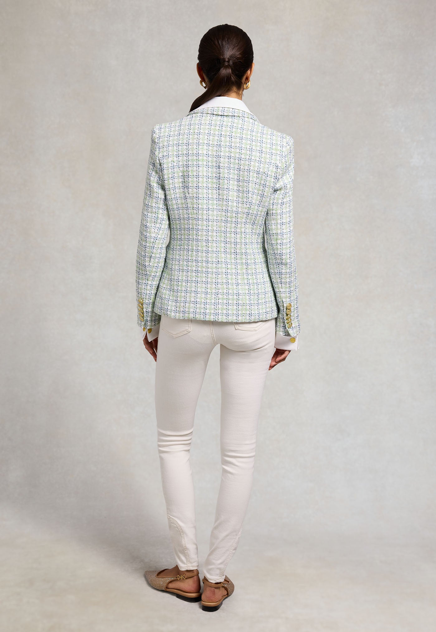 Knightsbridge Blazer - Darwin Green Boucle