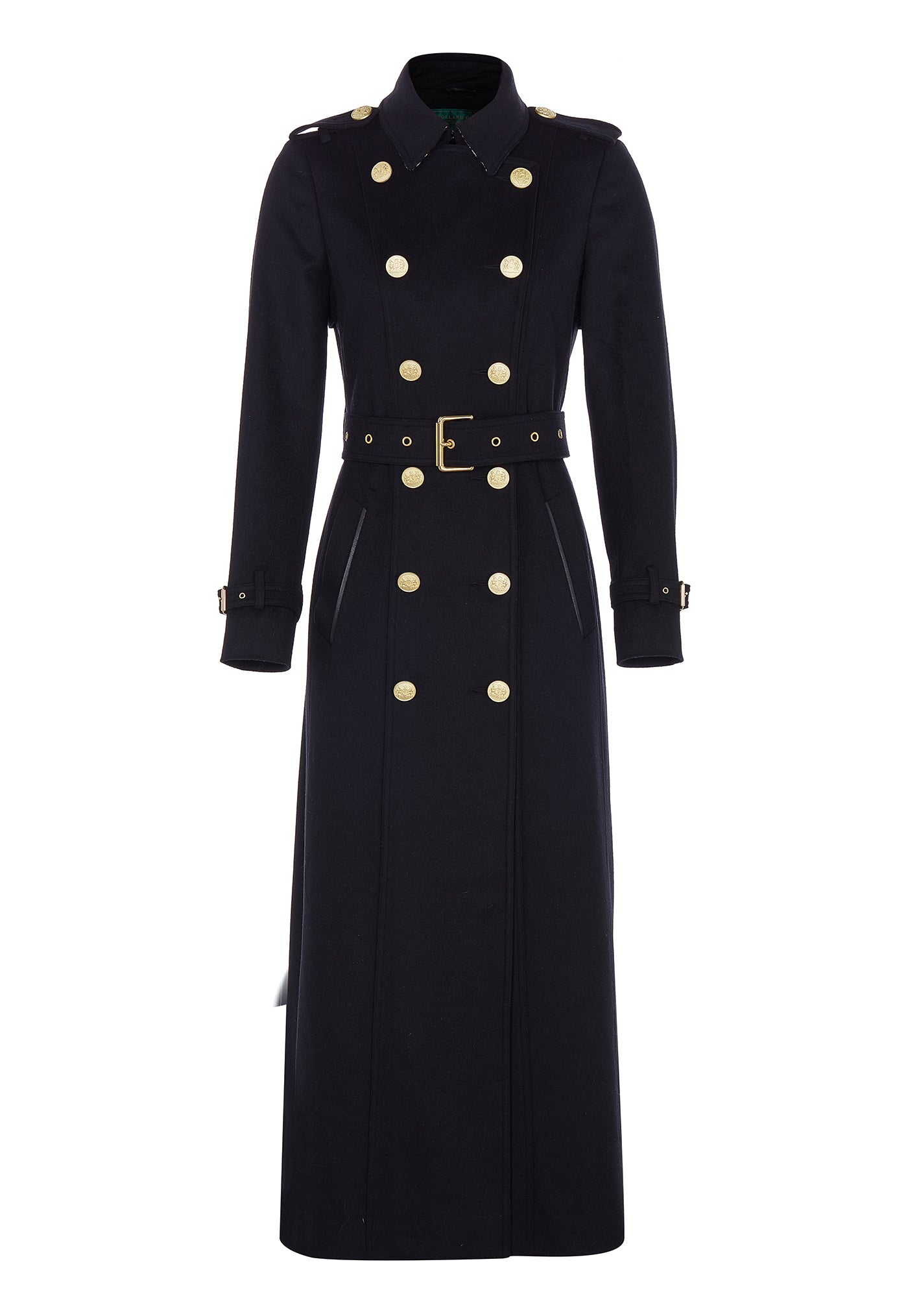 Marlborough Trench Coat Full Length - Soft Black