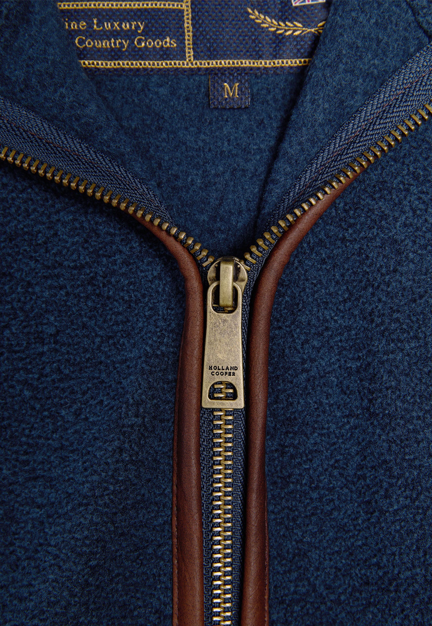 Men's Country Fleece Gilet - Dusty Blue