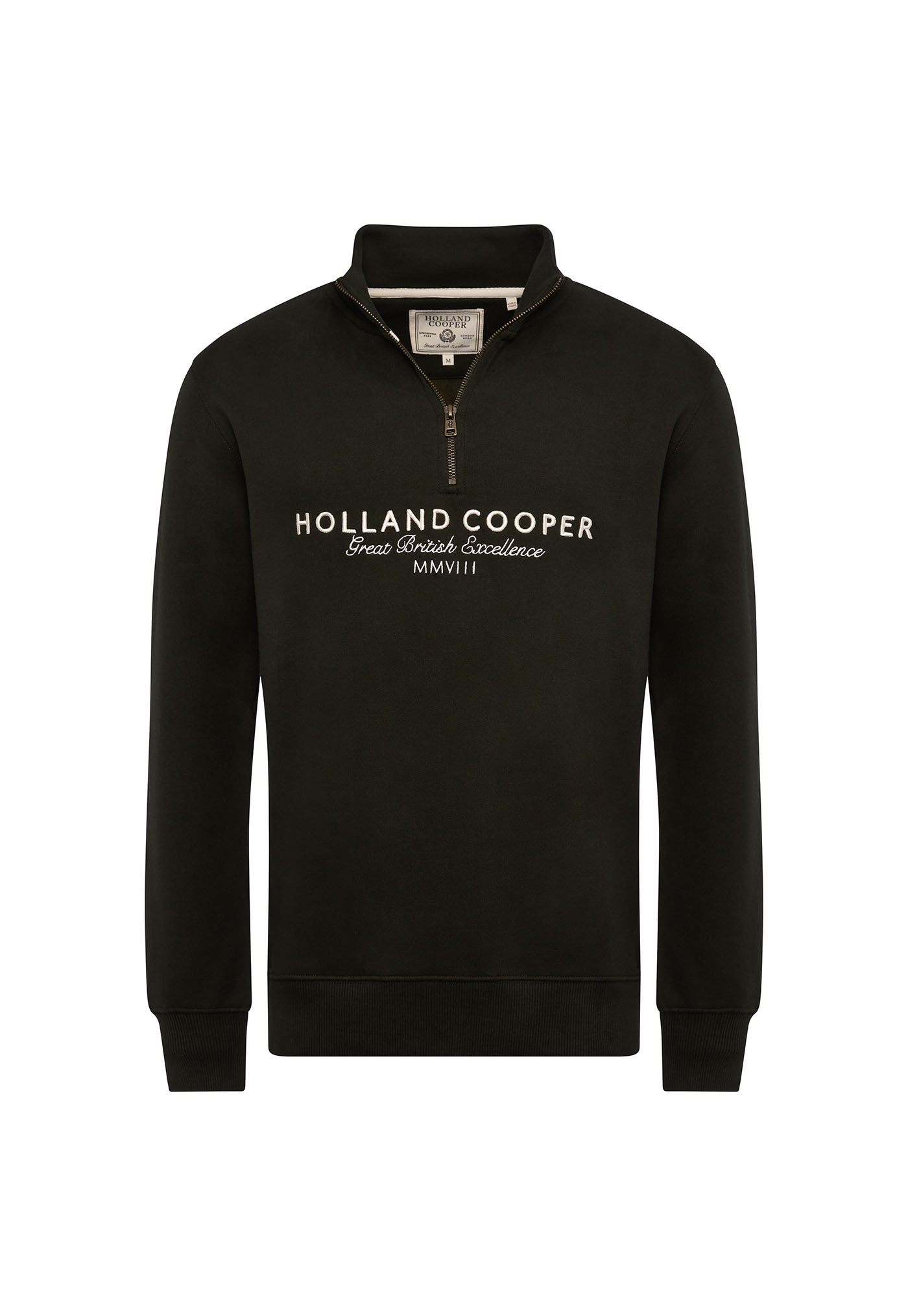 Men's Sporting Goods Zip Henley - Racing Green