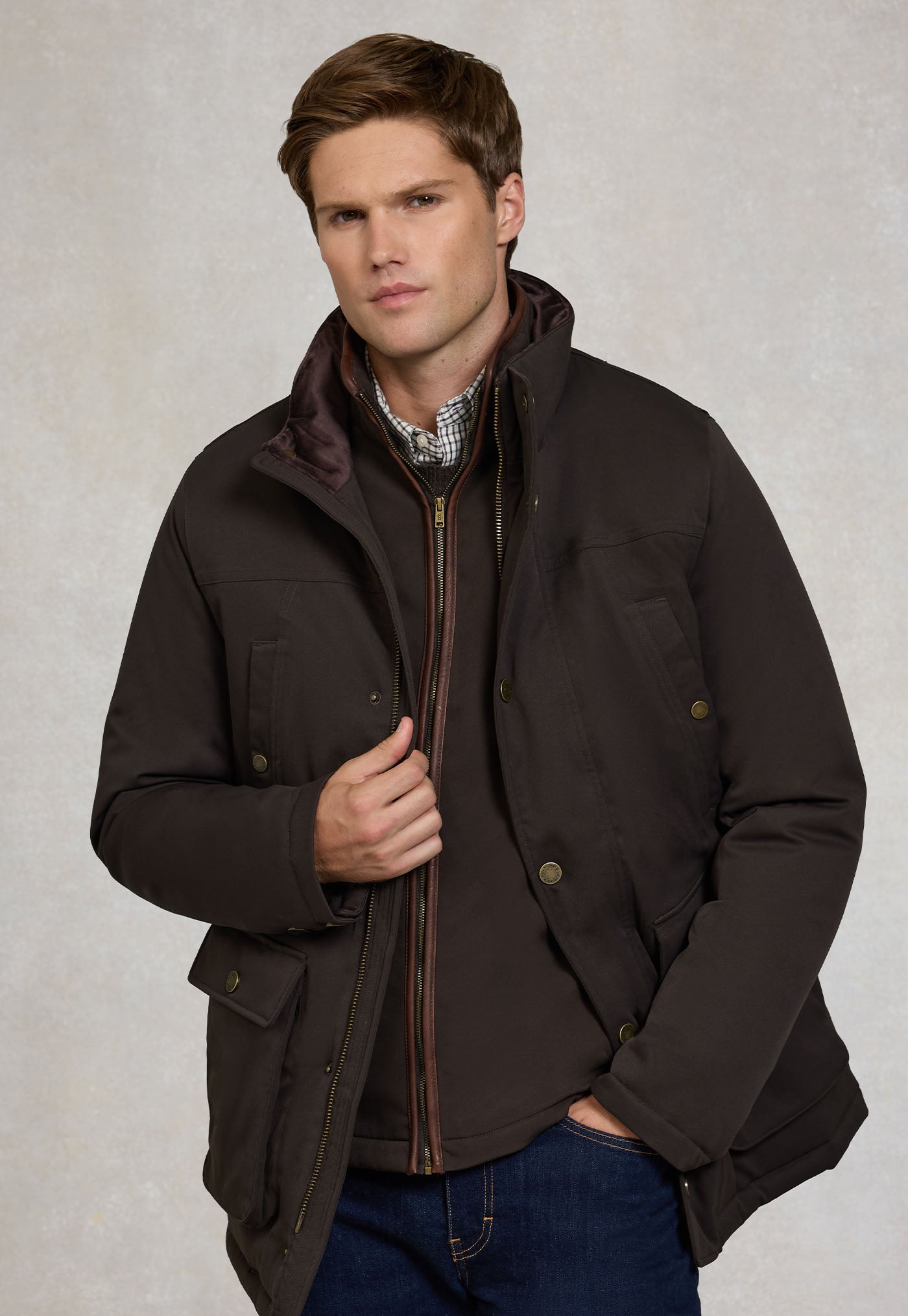 Men's Stamford Field Coat - Chocolate