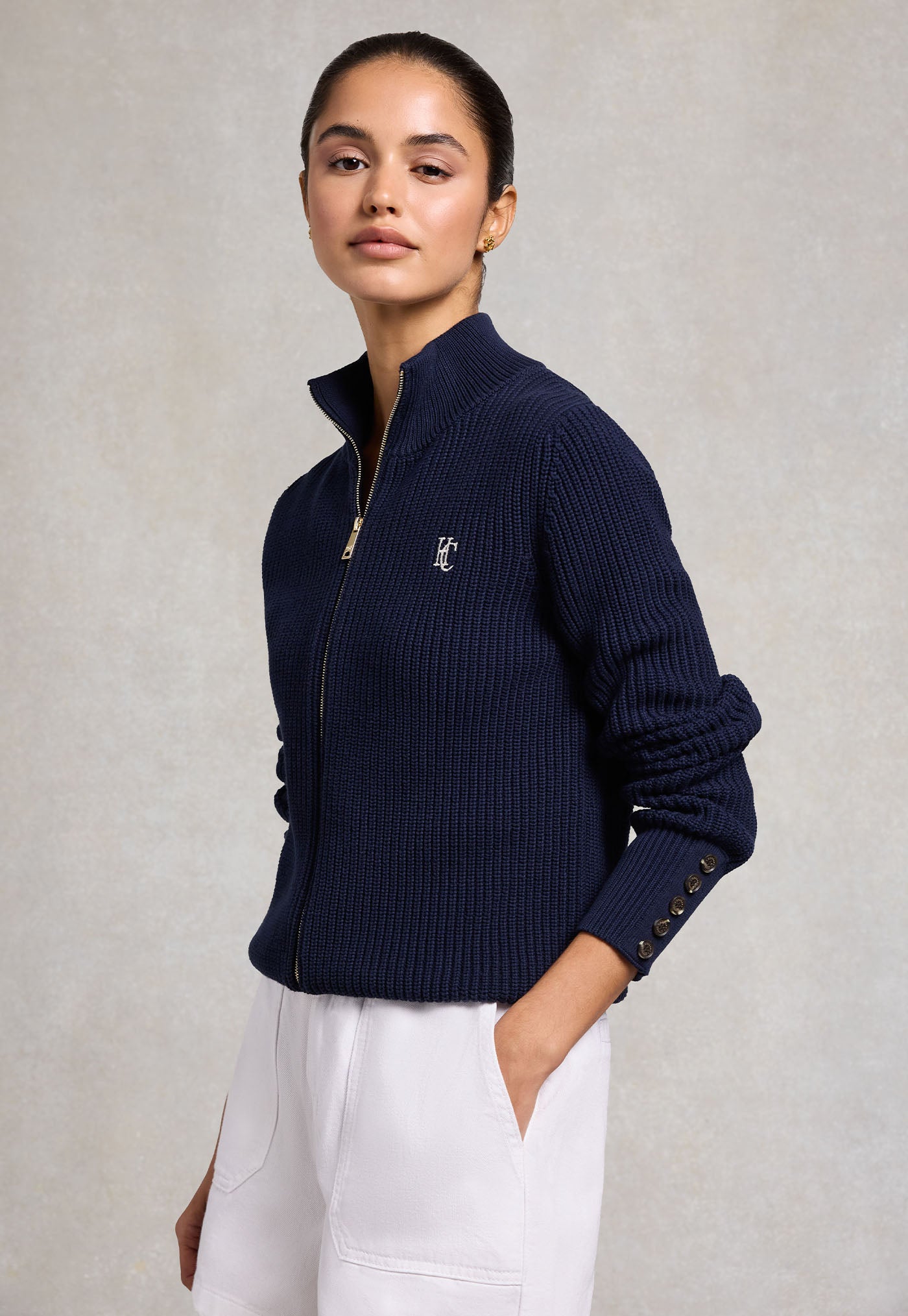 Northleach Cardigan - Ink Navy