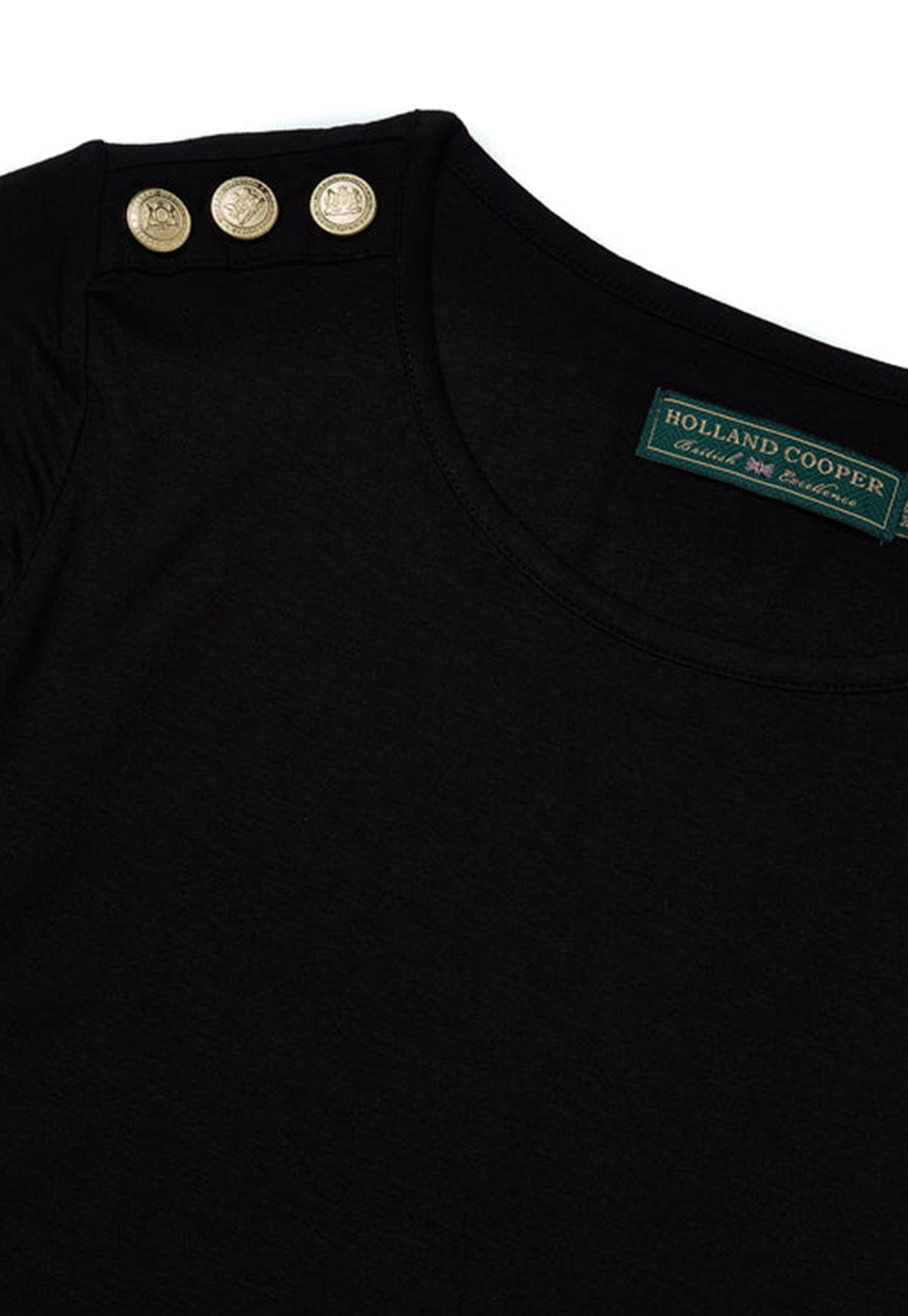 Relax Fit Crew Neck Tee - Black