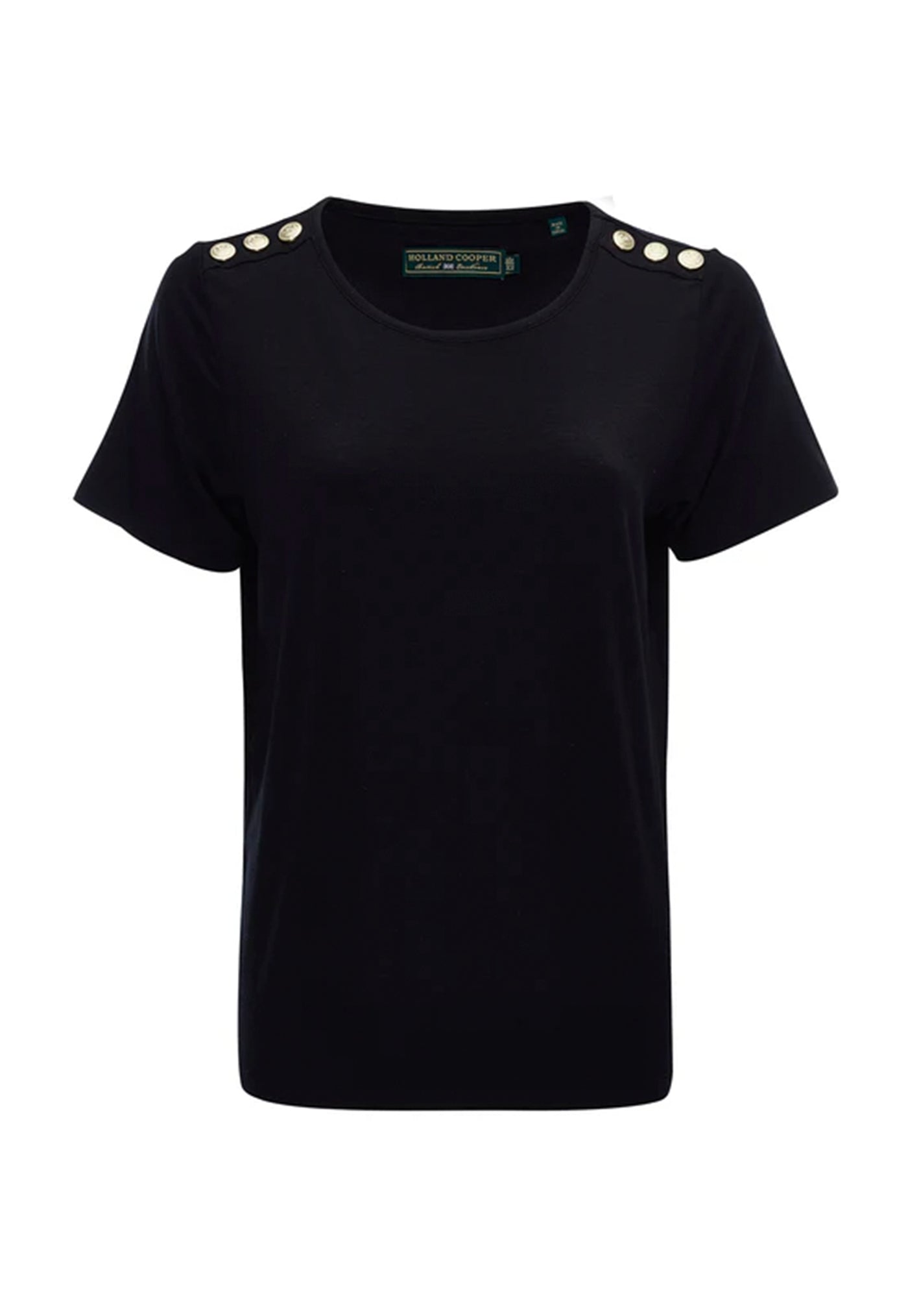 Relax Fit Crew Neck Tee - Black