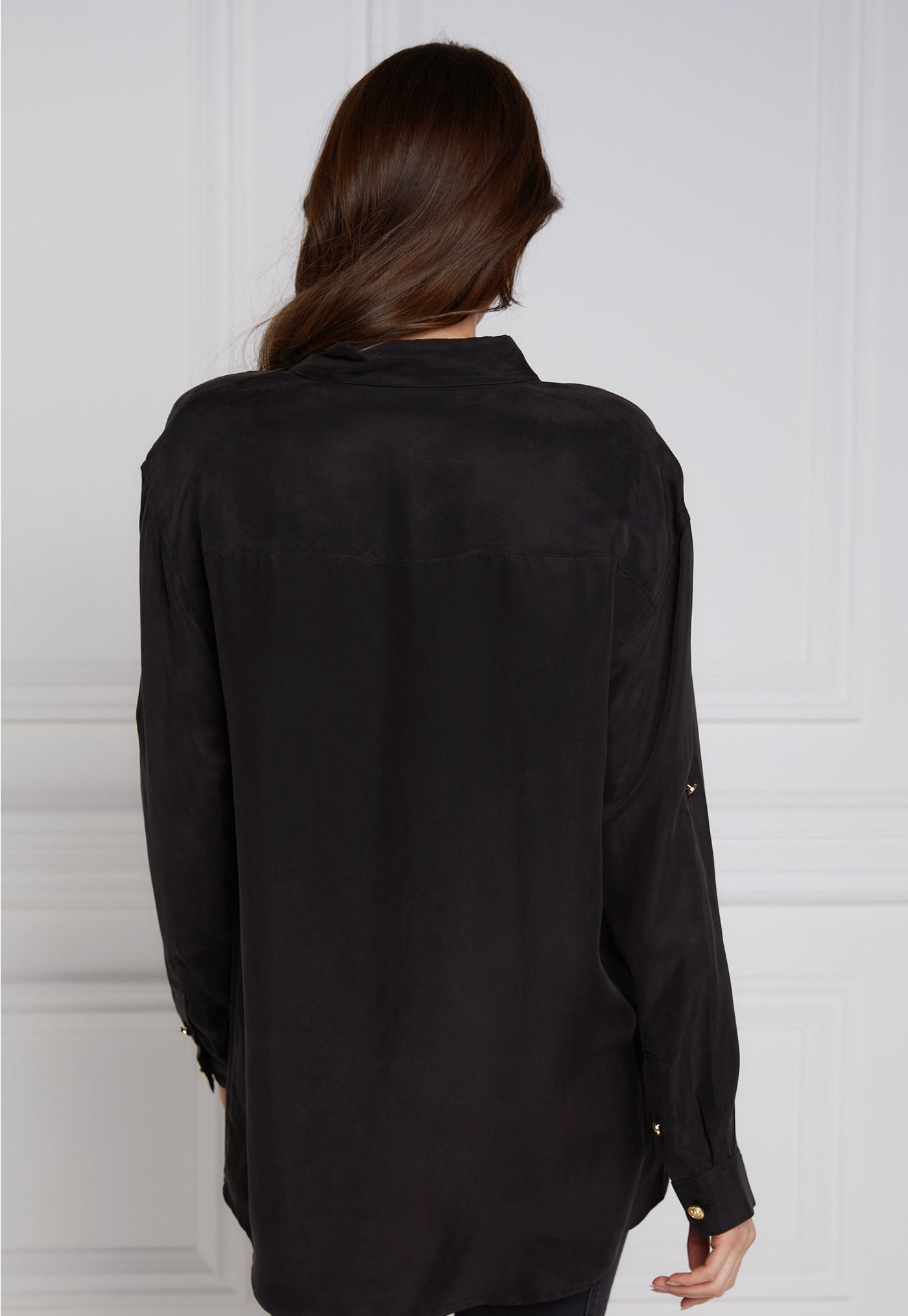 Relaxed Fit Military Shirt - Black