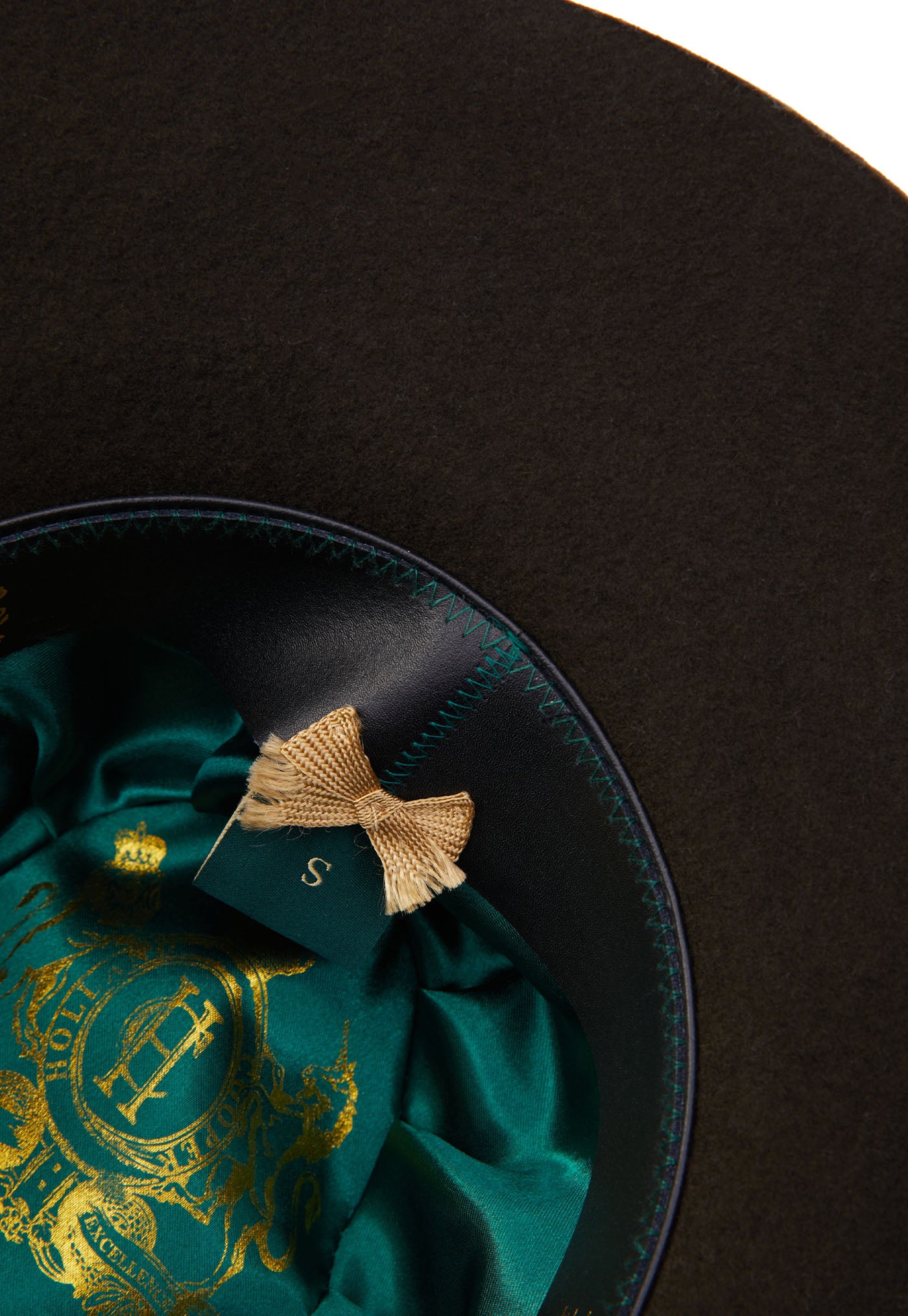 Trilby Hat Double Feather Band - Forest Green