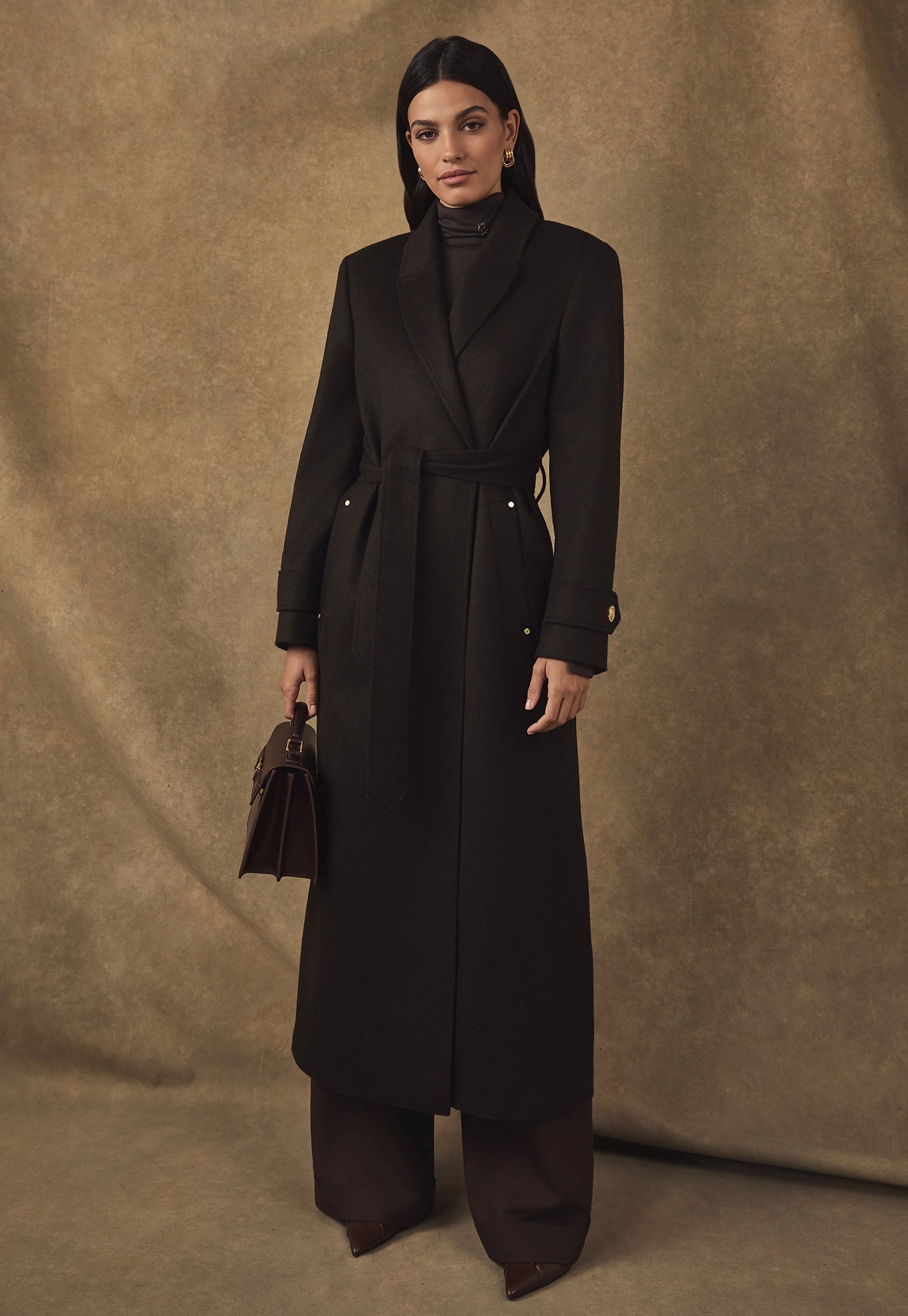 Wrap Coat - Chocolate