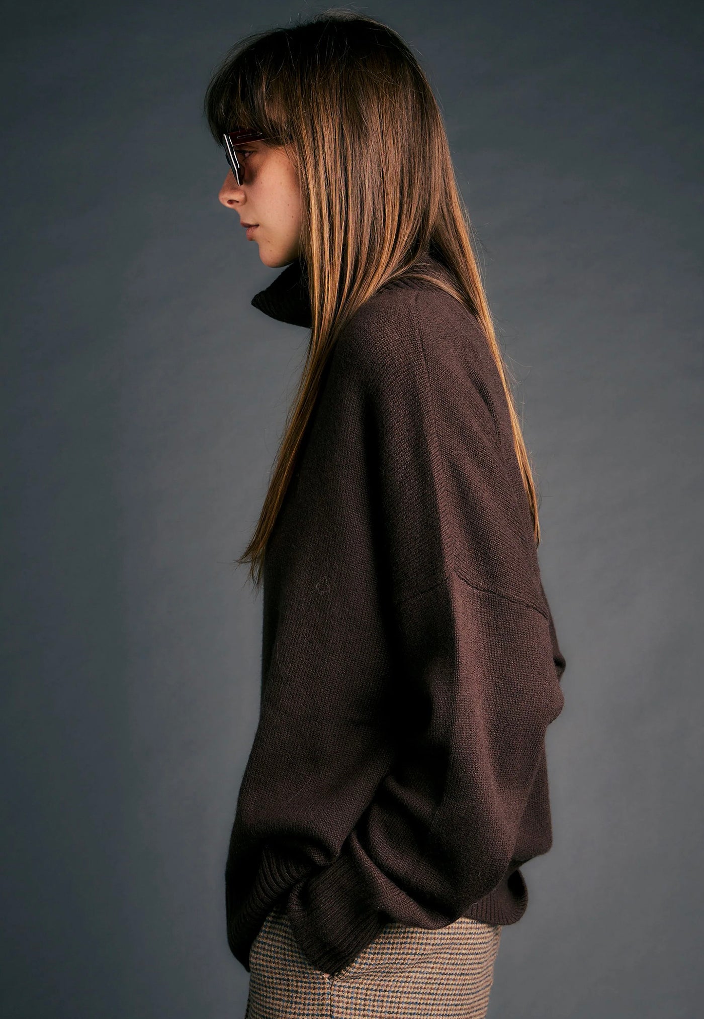 Carmen Oversized Sweater - Chocolate