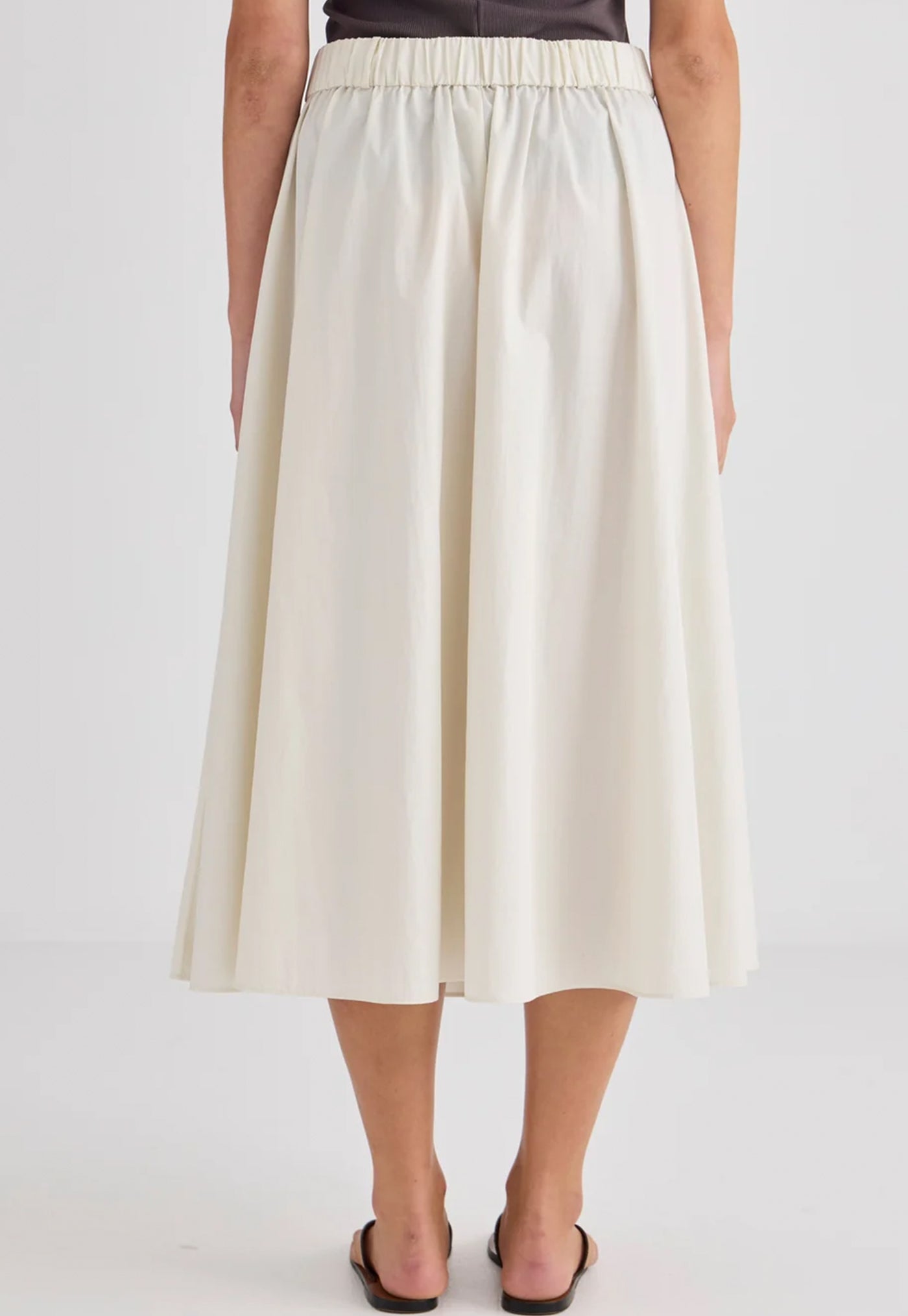 Ellis Pleated Skirt - Cream