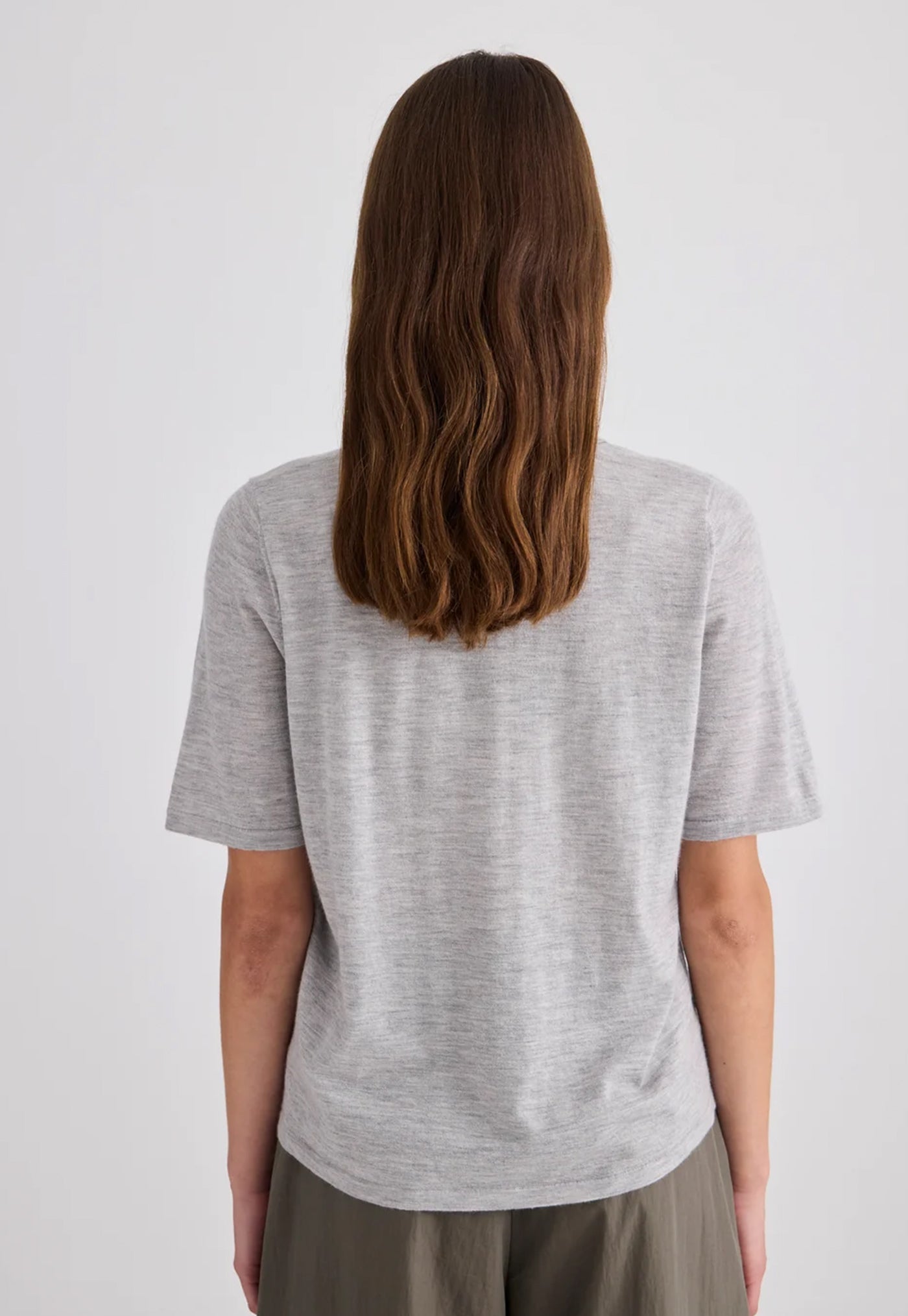 Featherlight Cashmere Shirt - Grey Marle