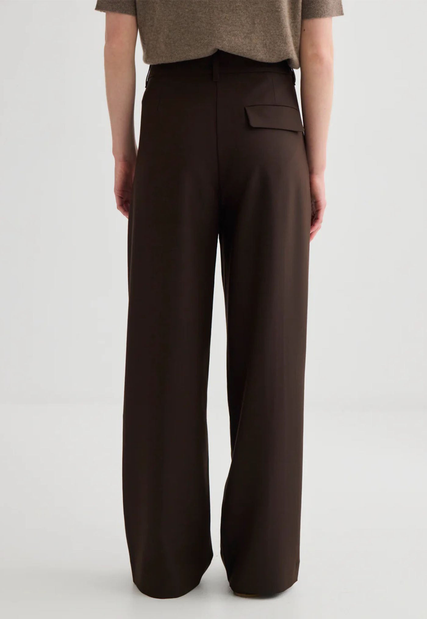 Invert Pleat Trouser - Truffle