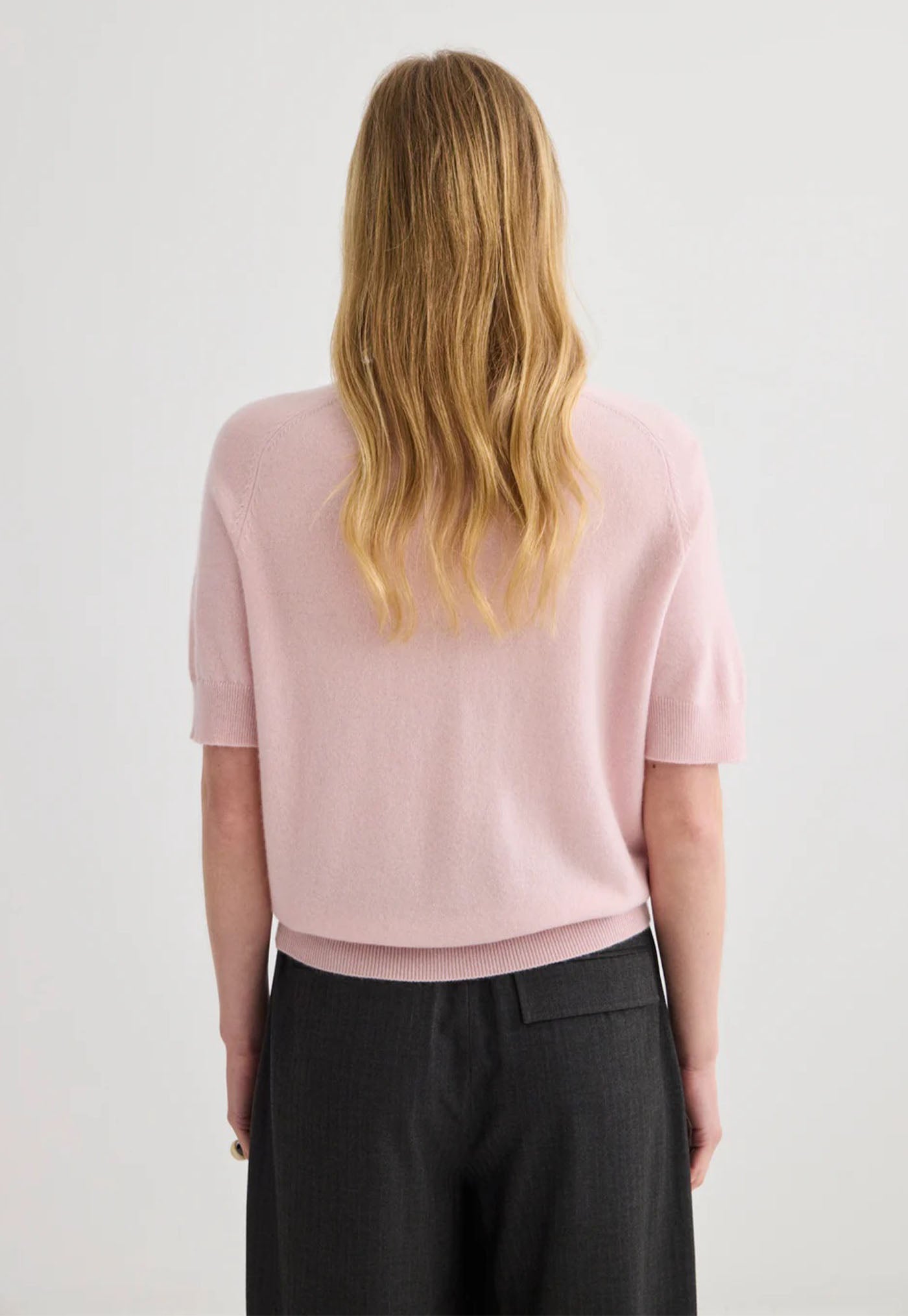 Jasper Short Sleeve Crewneck - Blush