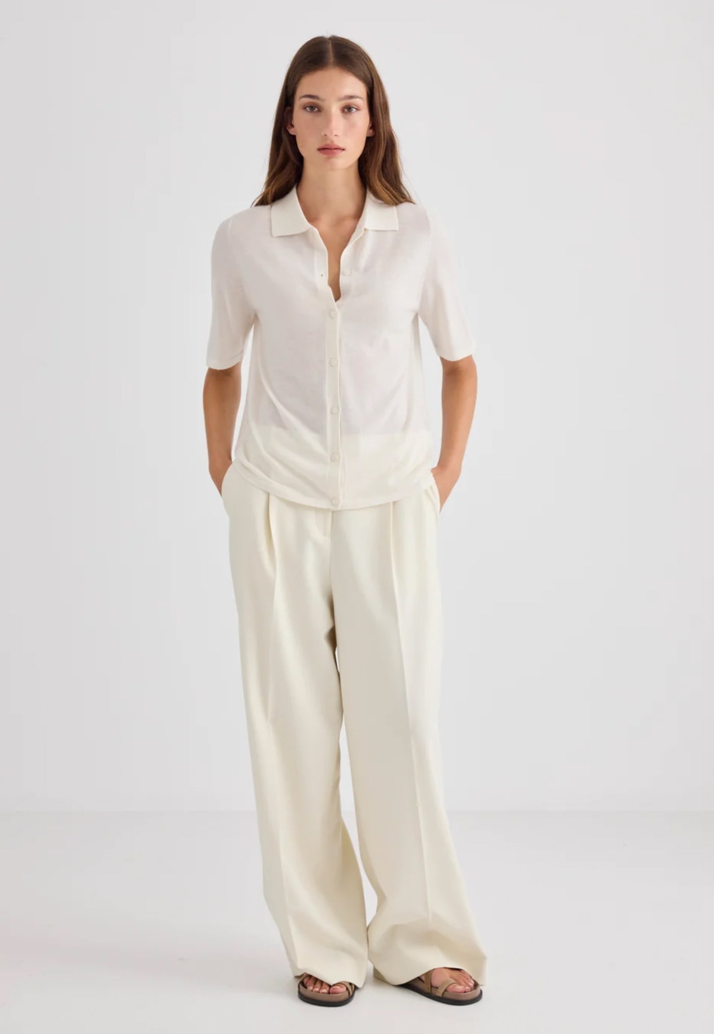 Simone Trouser - Ecru