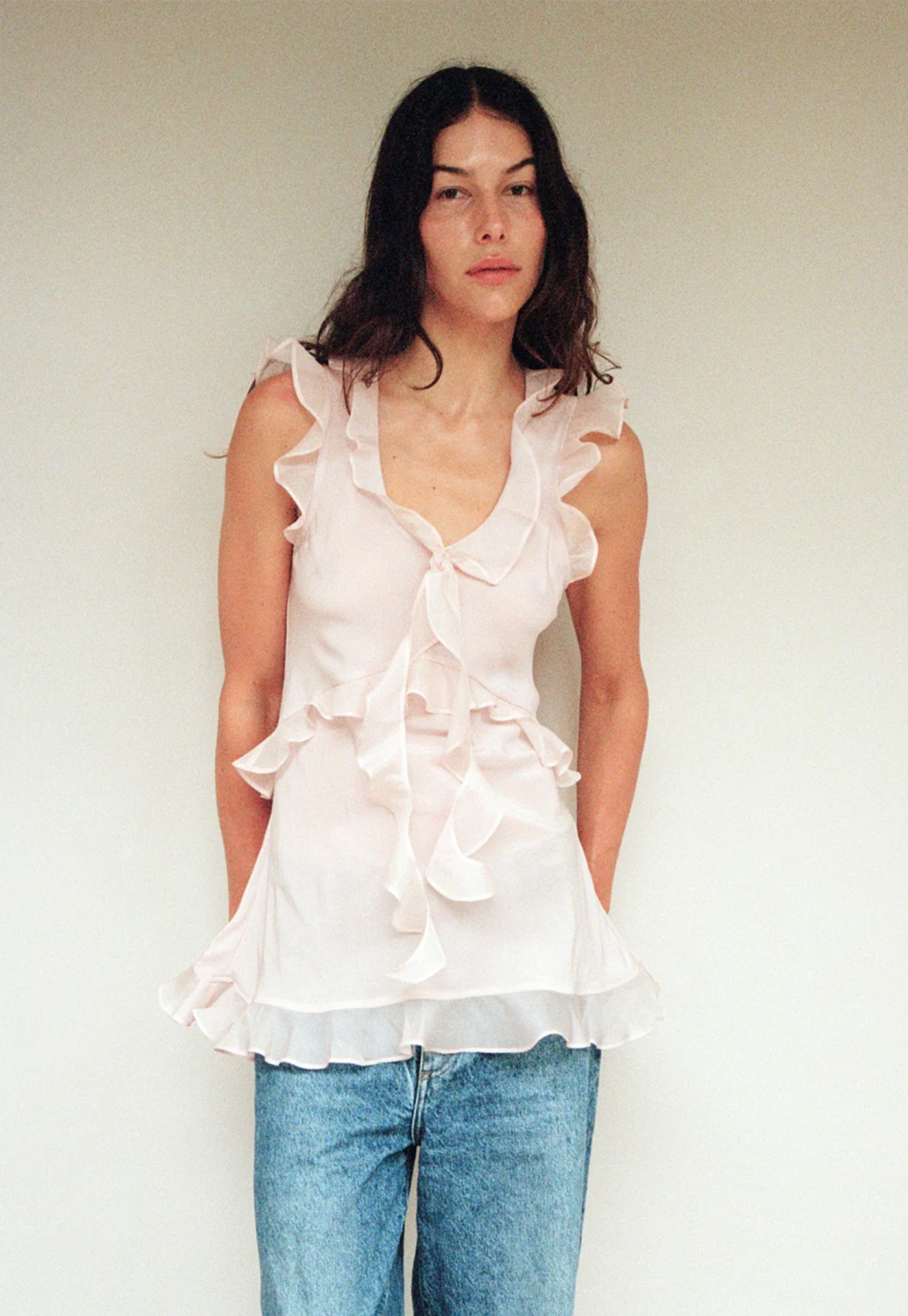 Weak in the Knees Top - Blush Milk