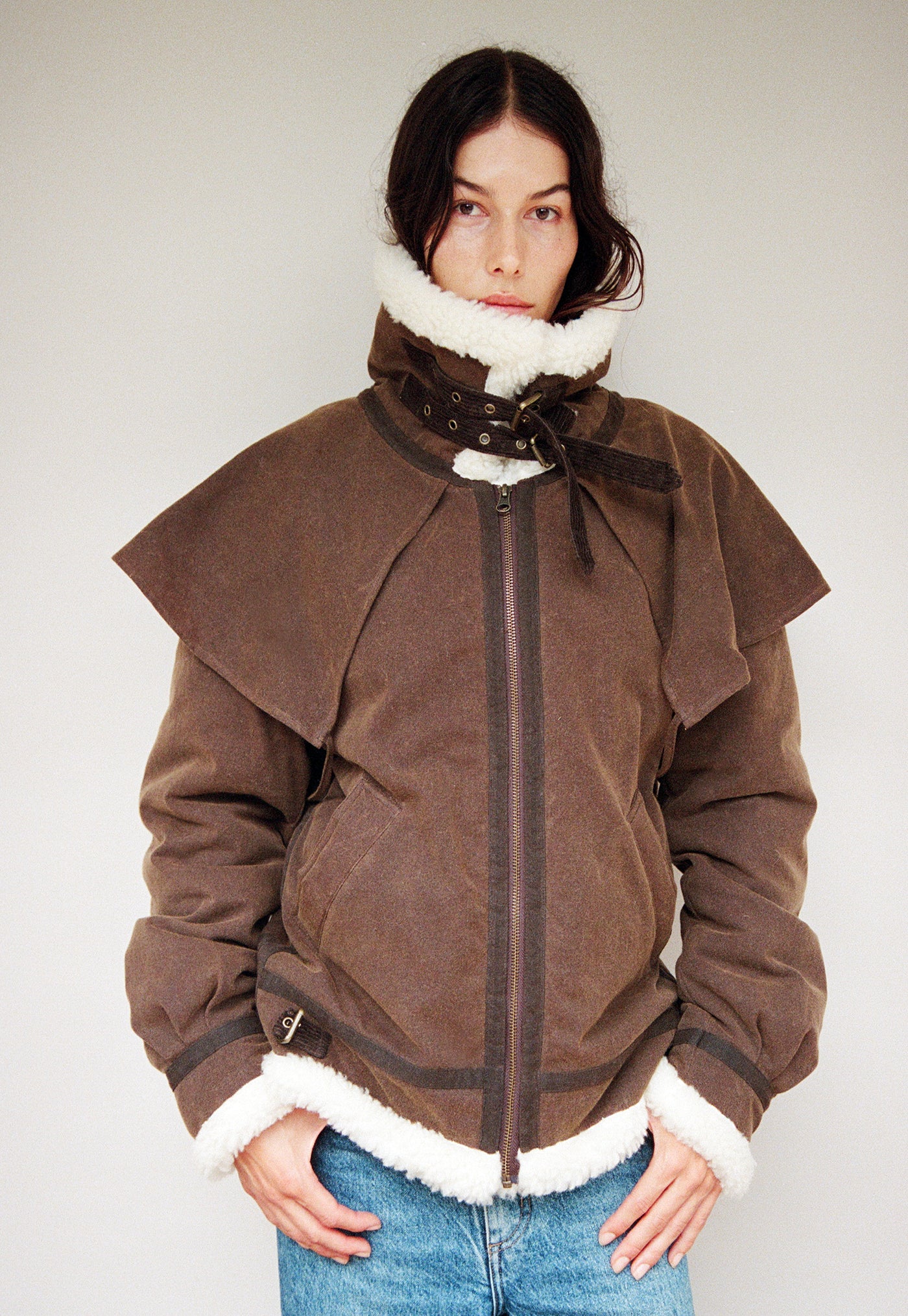 When It All Feels Impossible Jacket - Washed Brown