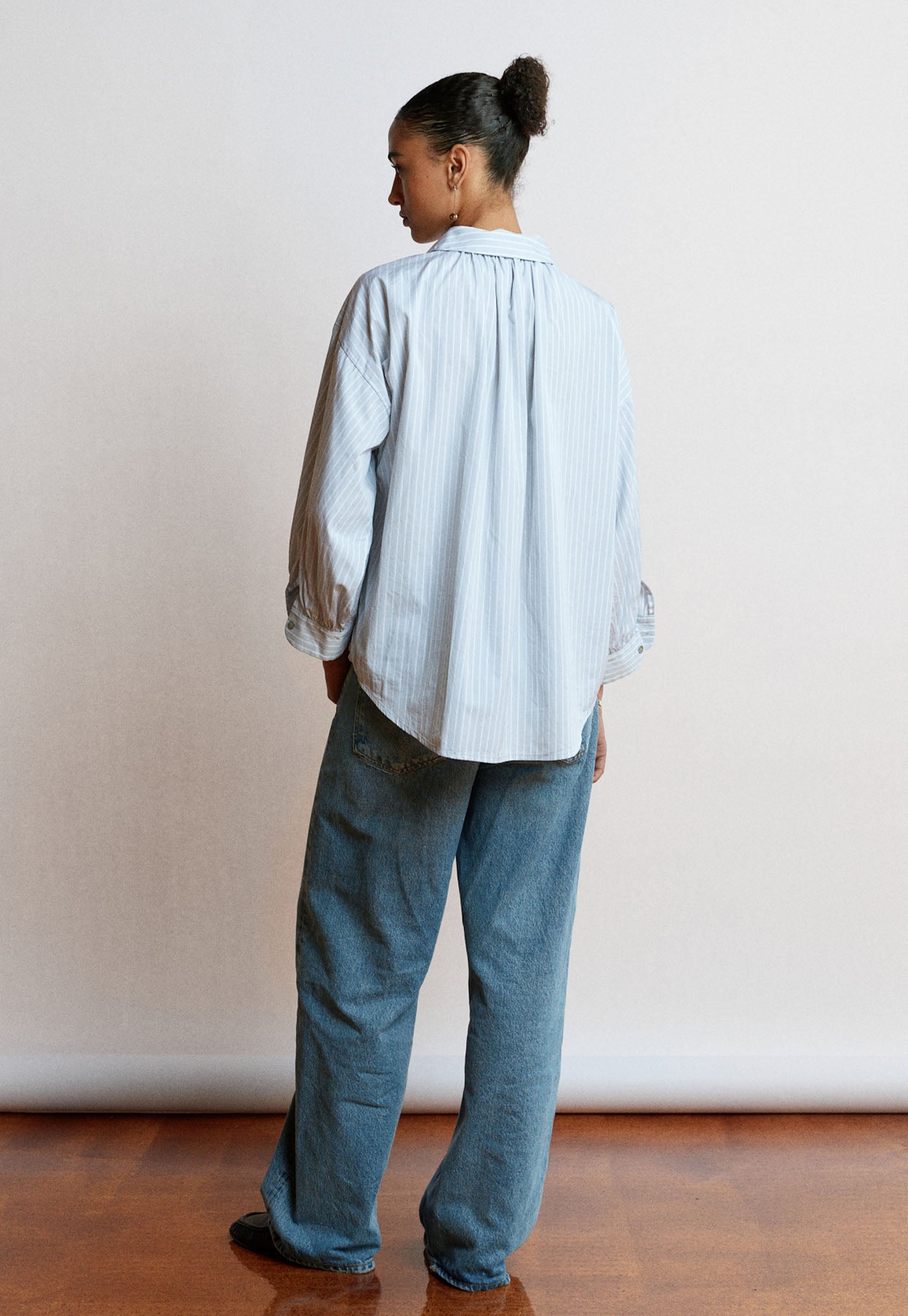 Dune Shirt - Cloud Grey Stripe