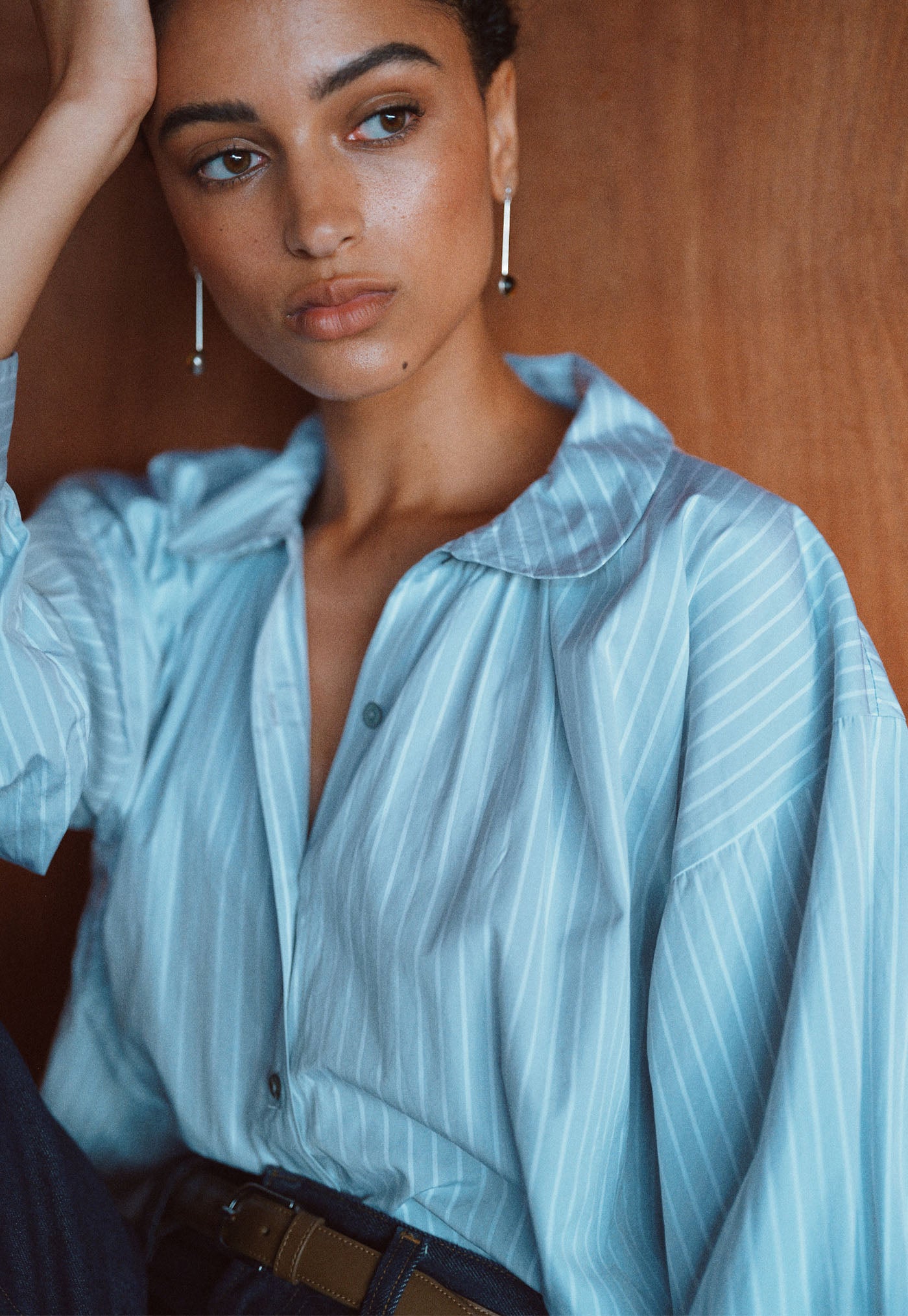 Dune Shirt - Cloud Grey Stripe