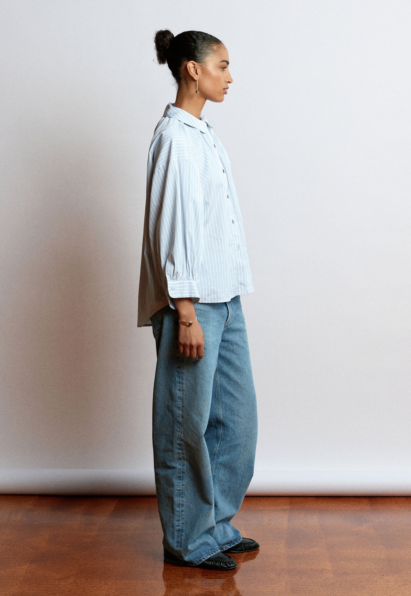 Dune Shirt - Cloud Grey Stripe