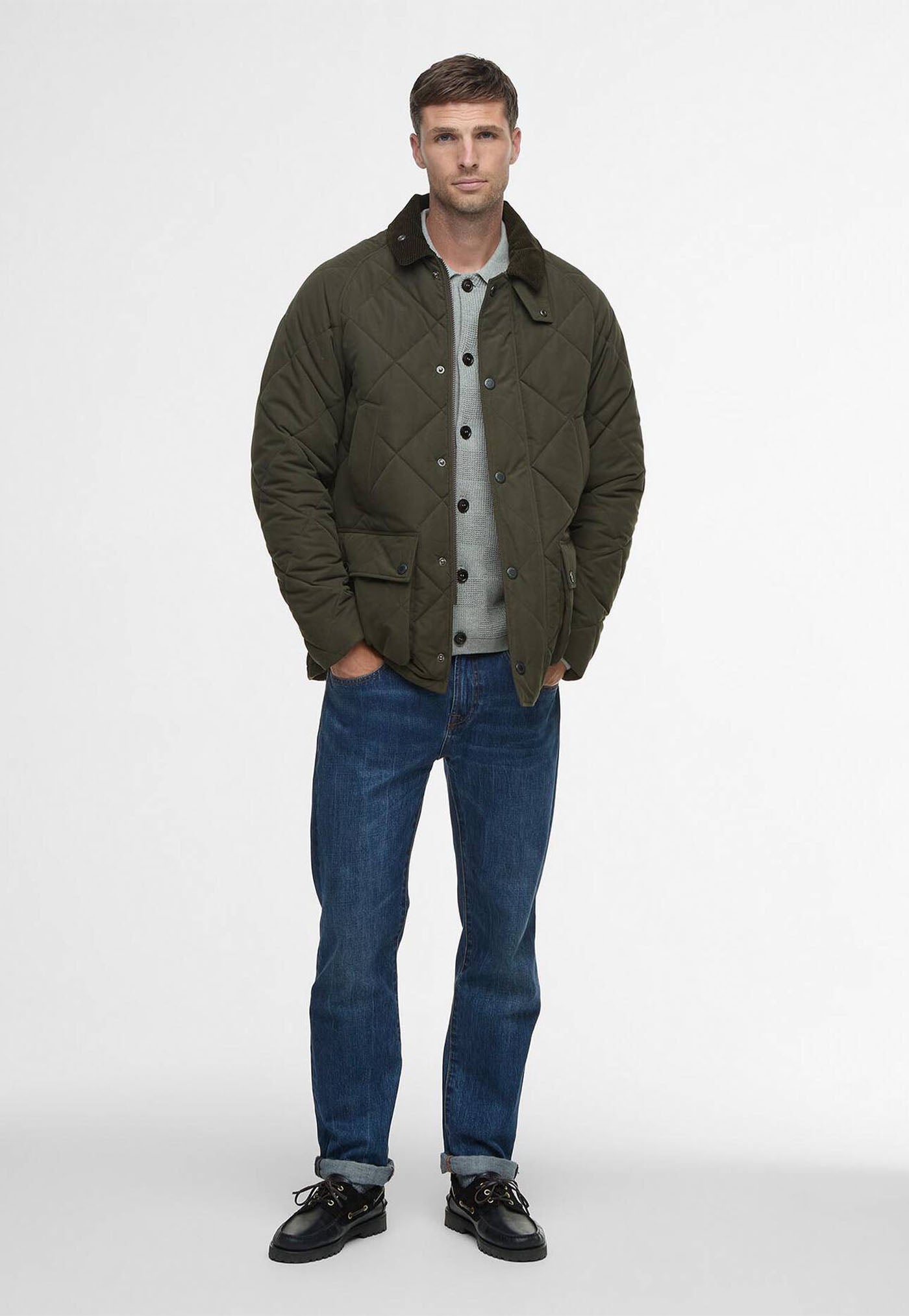 Modern Bedale Quilted Jacket - Olive