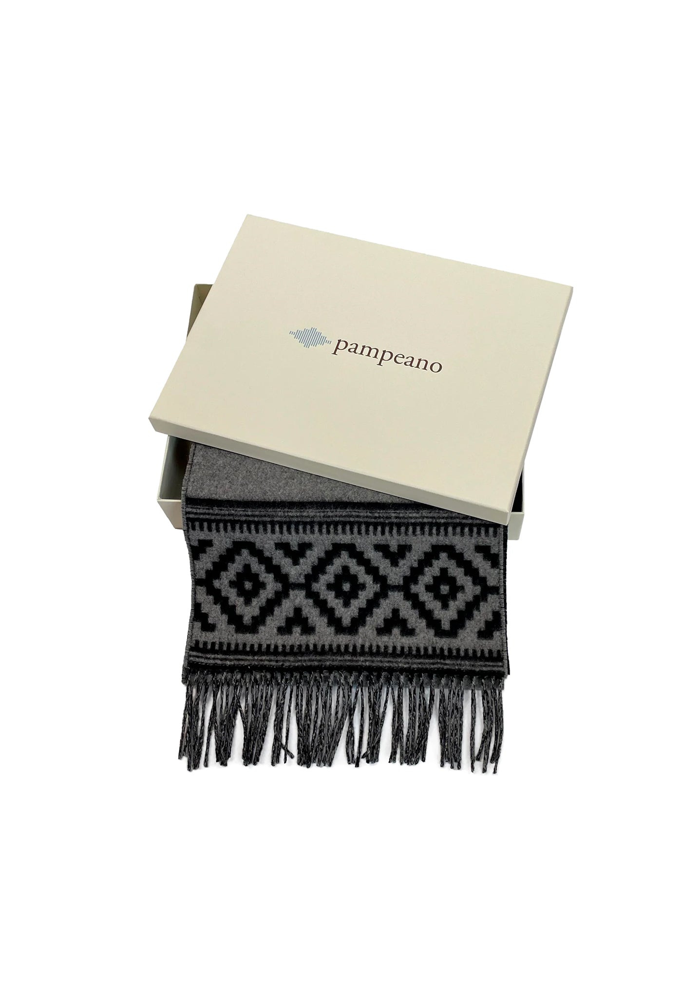 Azteca Wool Scarf - Grey