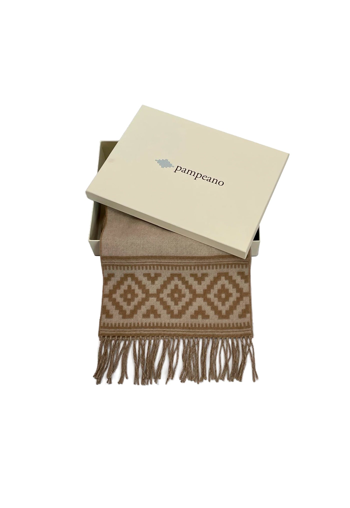 Azteca Wool Scarf - Cream