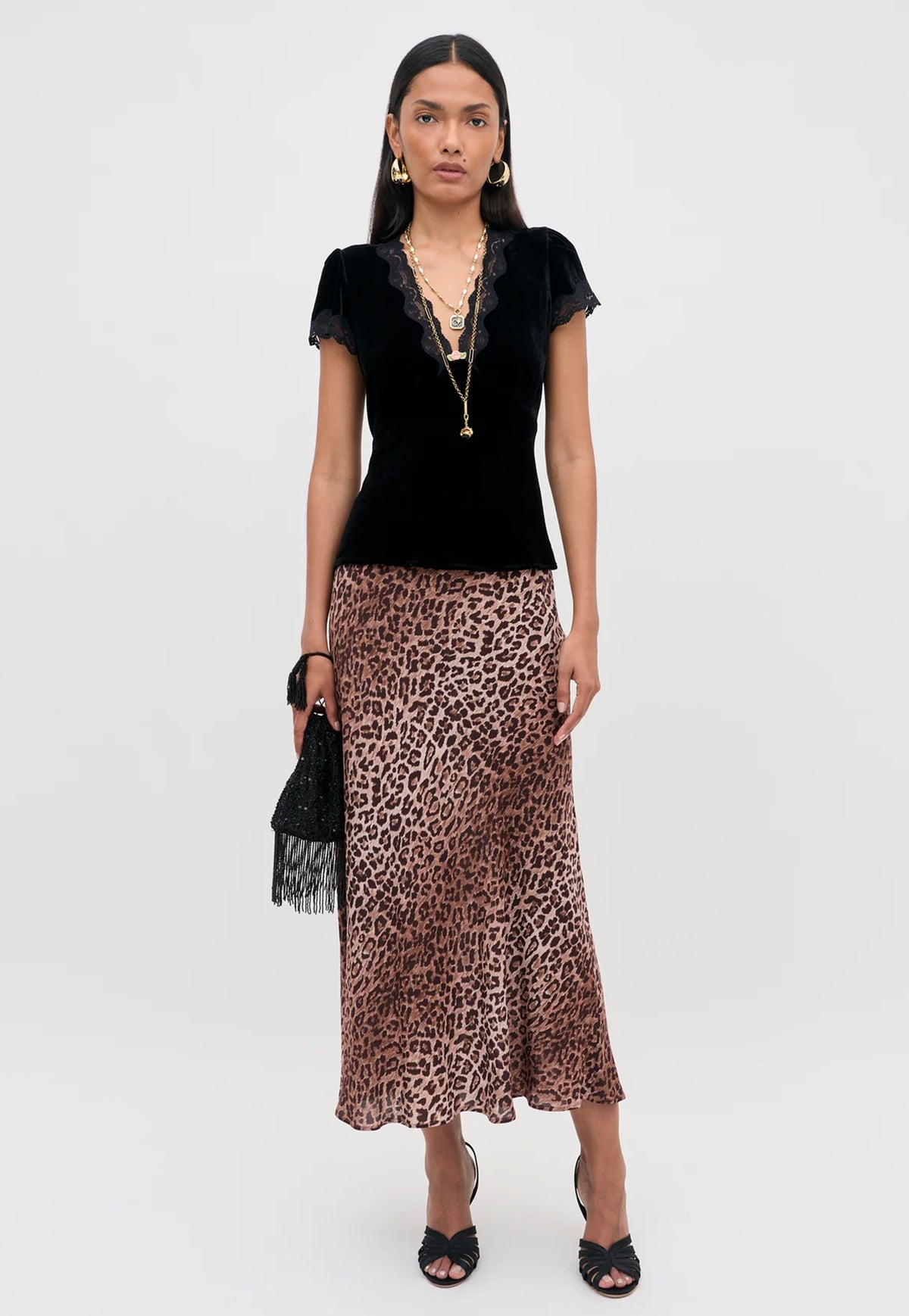 Karia Top - Black Velvet