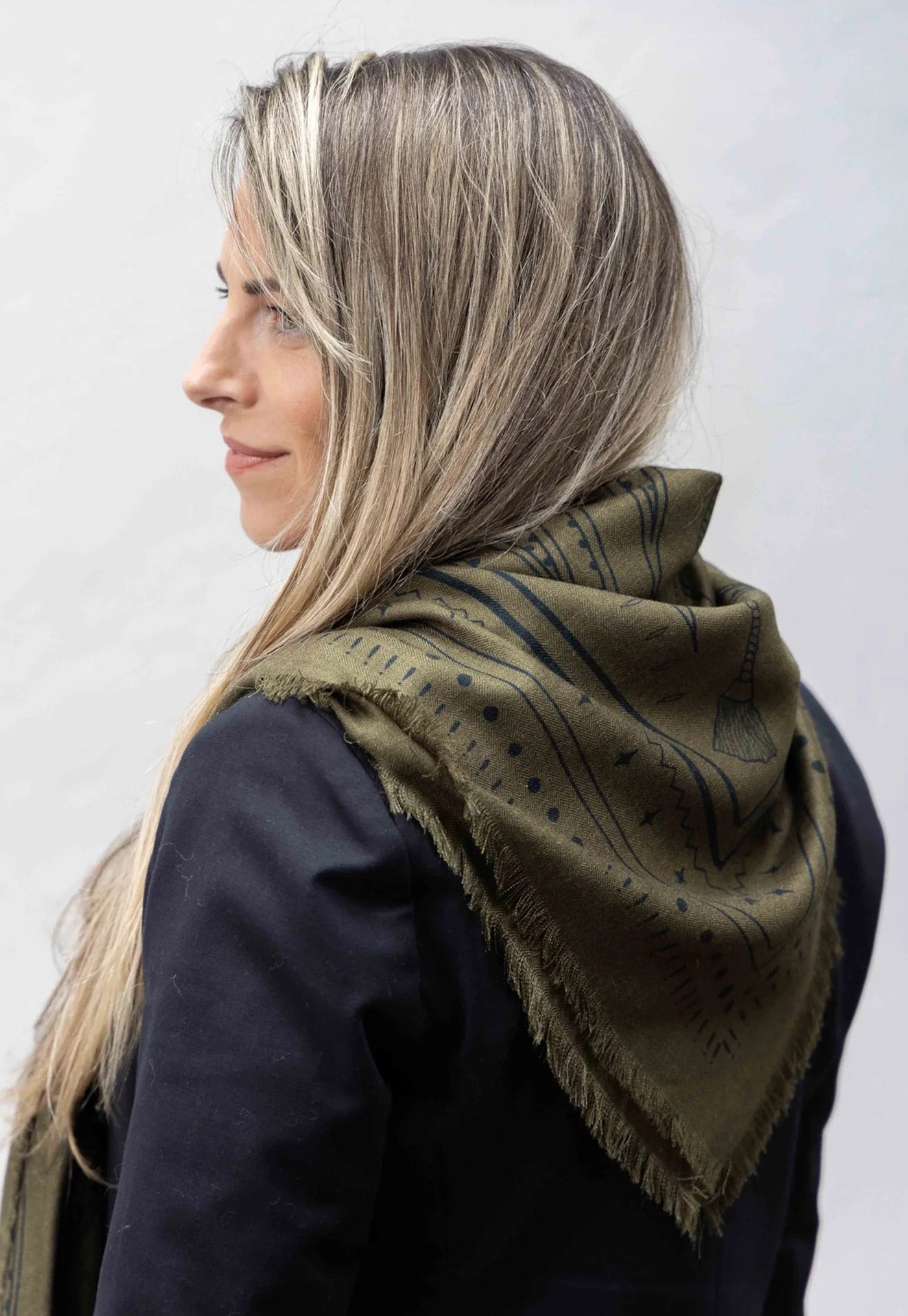 The Yorke Wool Silk Scarf