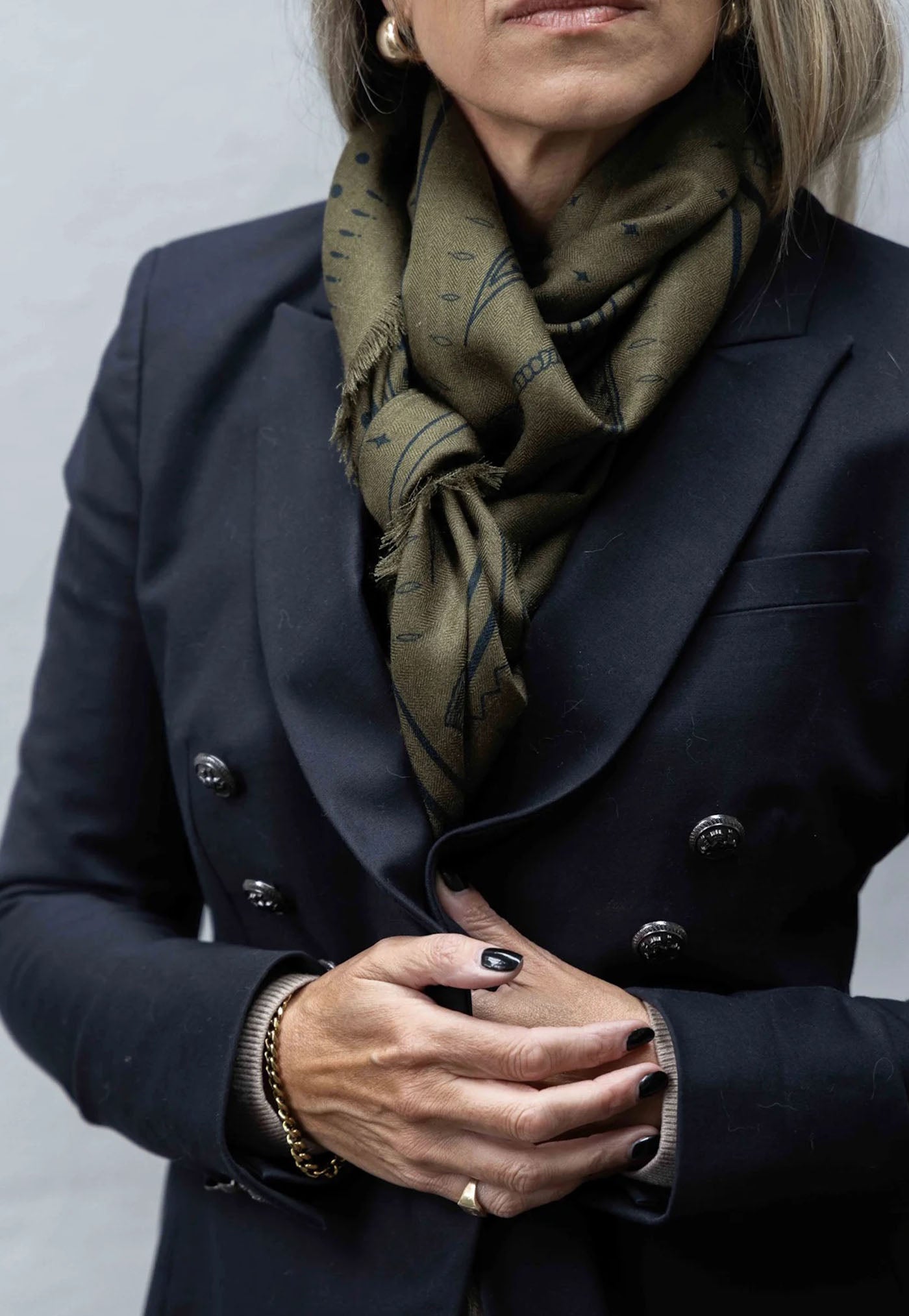 The Yorke Wool Silk Scarf