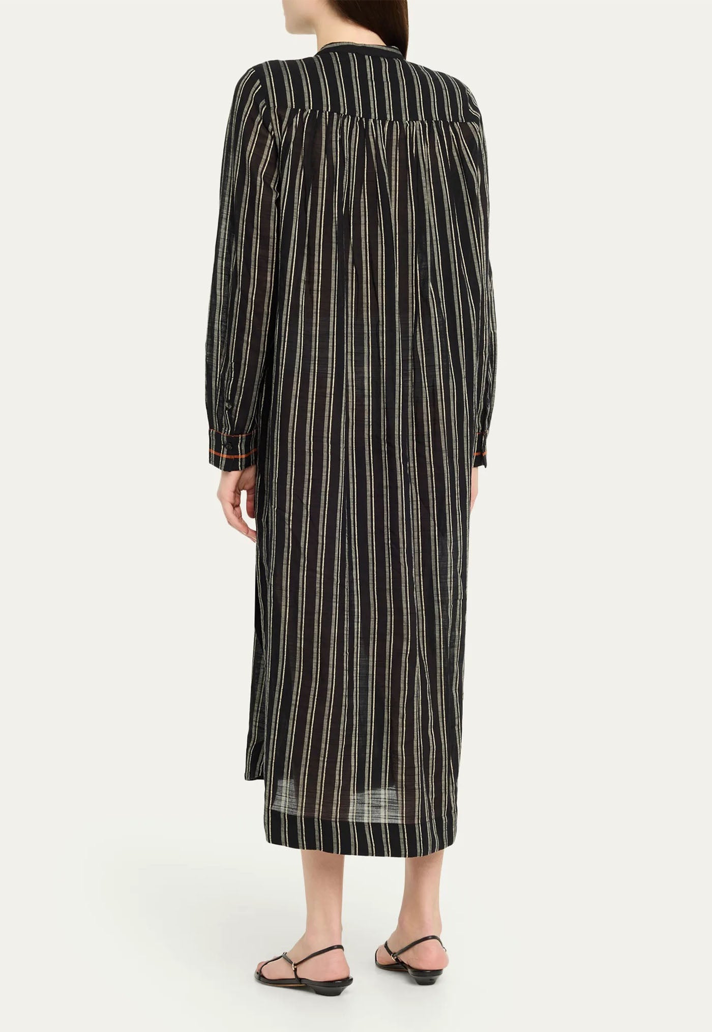 Brita Striped Dress Coverup - Noir Stripe