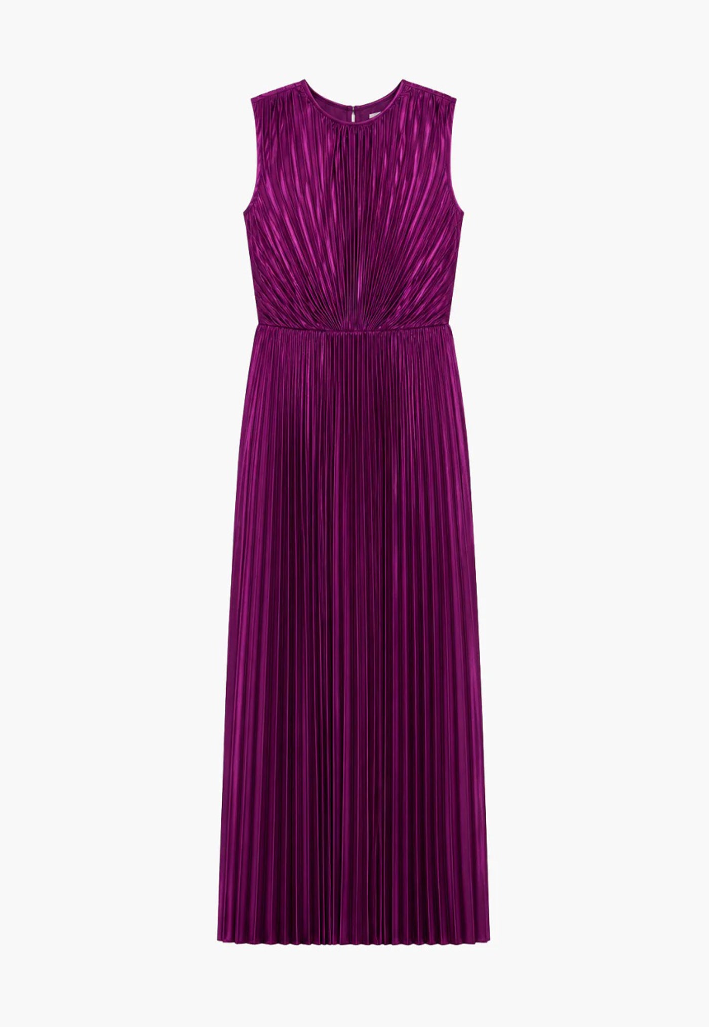 Malin Satin Dress - Amaranth