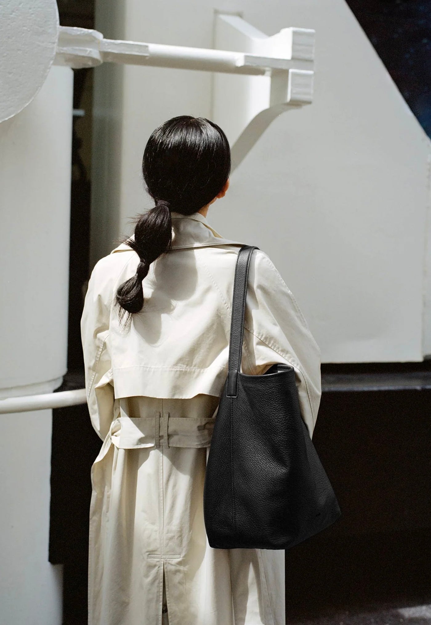 Teresa Tote - Black Deer Nappa