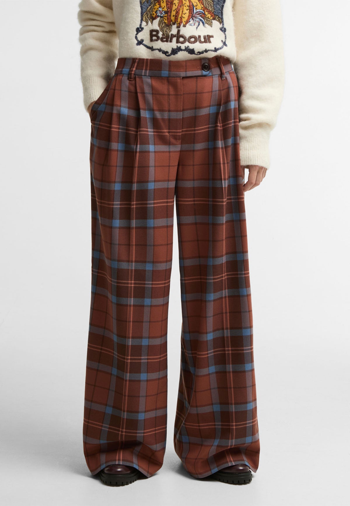 Barbour x Farm Rio Allamanda Trouser - Tropical Tea