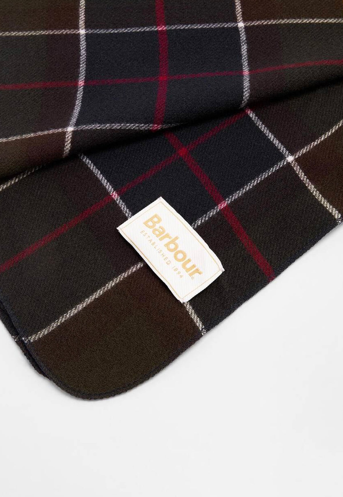 Barbour Tartan Dog Blanket featuring signature Barbour tartan in a soft brushed fabric.