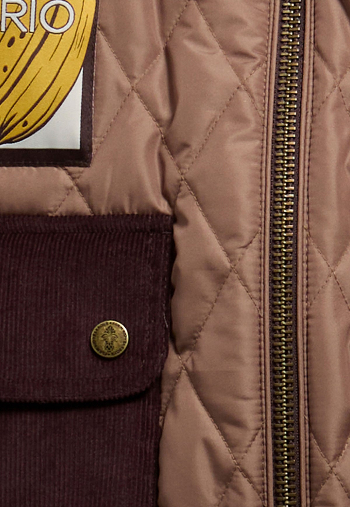 Barbour x Farm Rio Anamaria Quilted Jacket - Heart of Tropics/Banana Print