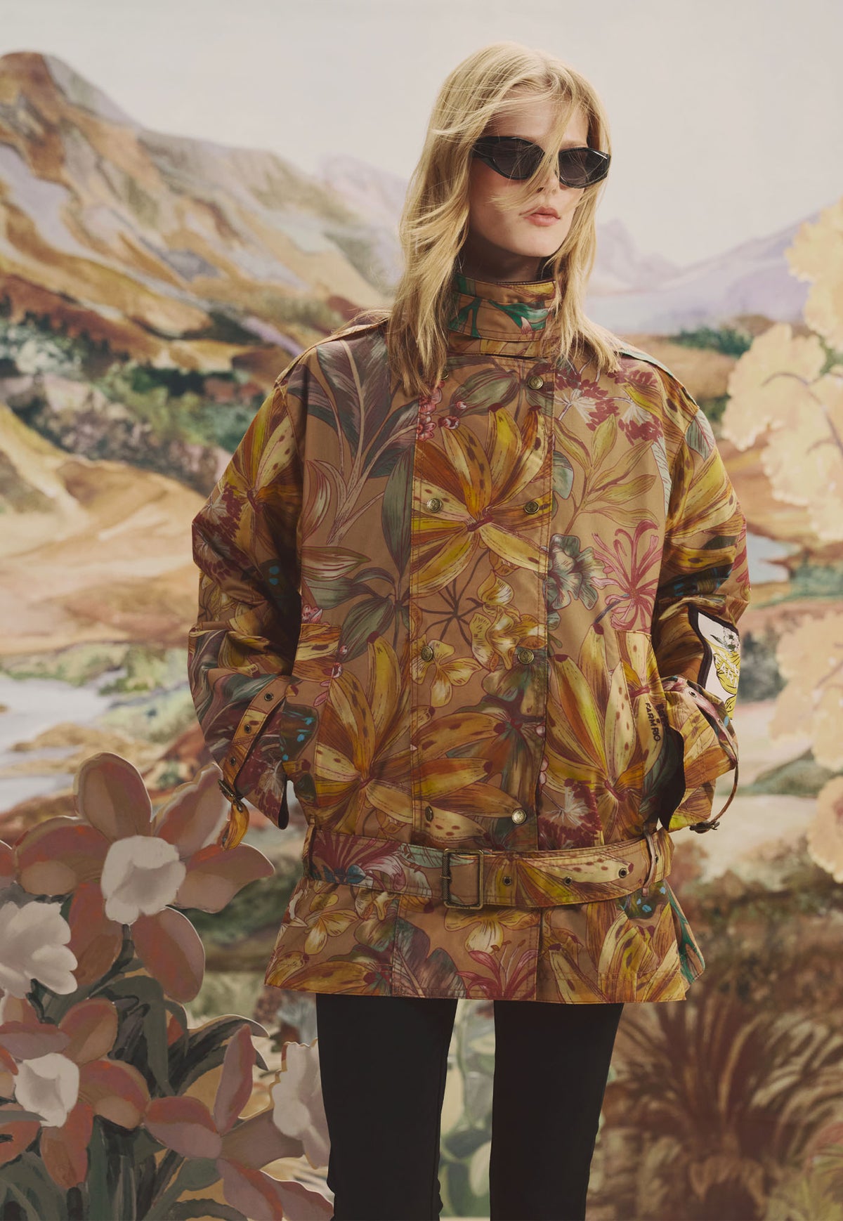 Barbour x Farm Rio Attalea Wax Jacket - Banana Grove Print