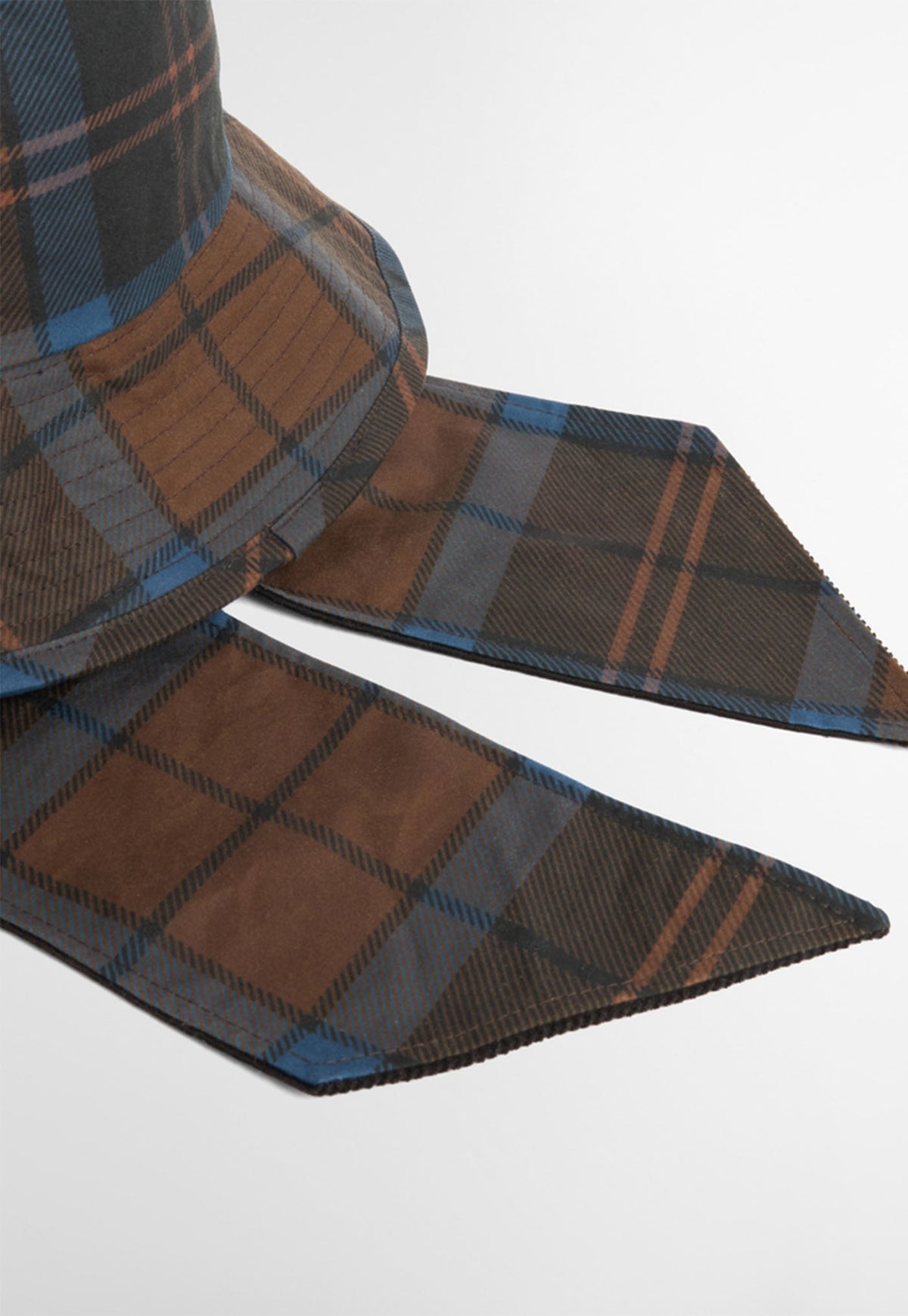 Barbour x Farm Rio Leonoria Bucket Hat - Tropical Tea Tartan