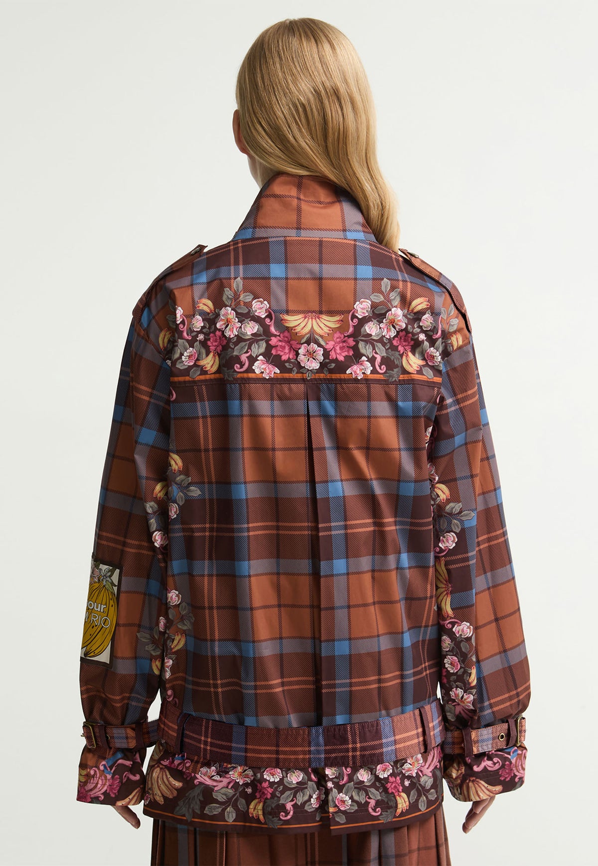 Barbour x Farm Rio Petrea Showerproof Jacket - Tropical Tea/Banana Print