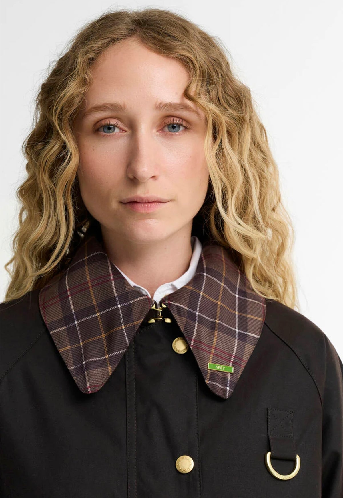 Icons Tartan Collar Spey Wax Jacket - Rusted/Muted