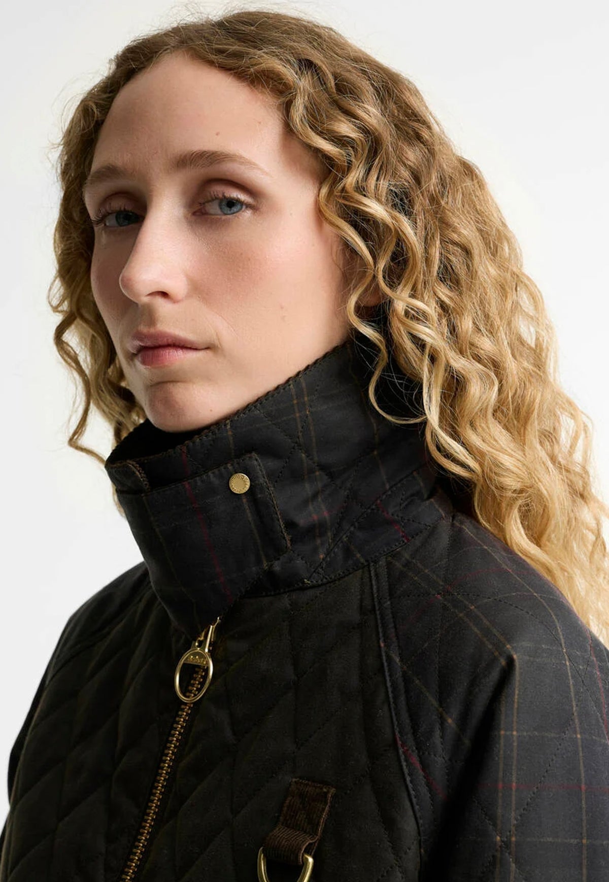 Tartan Reimagined Icons Tartan Quilted Spey Wax Jacket - Olive/Classic