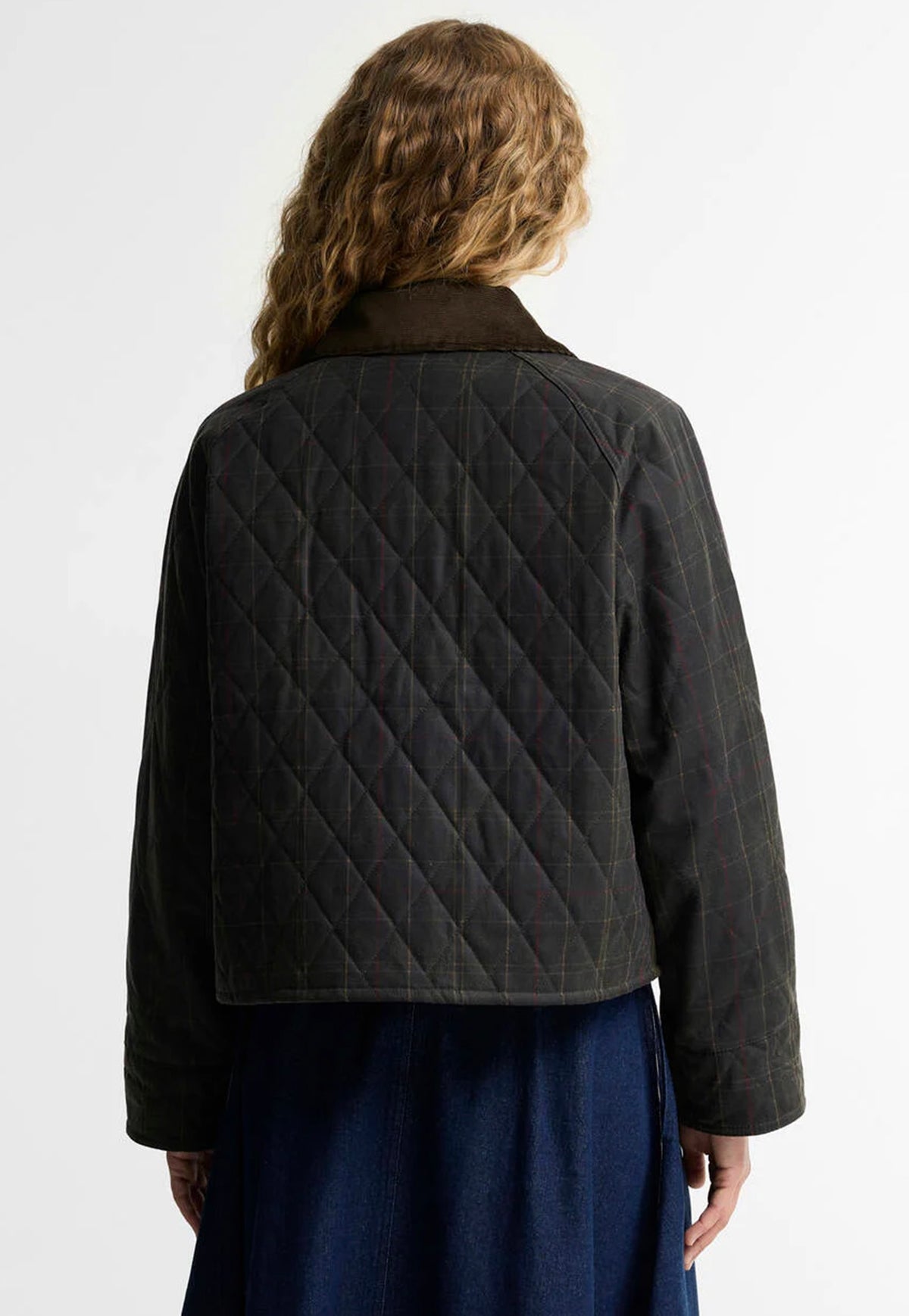 Tartan Reimagined Icons Tartan Quilted Spey Wax Jacket - Olive/Classic