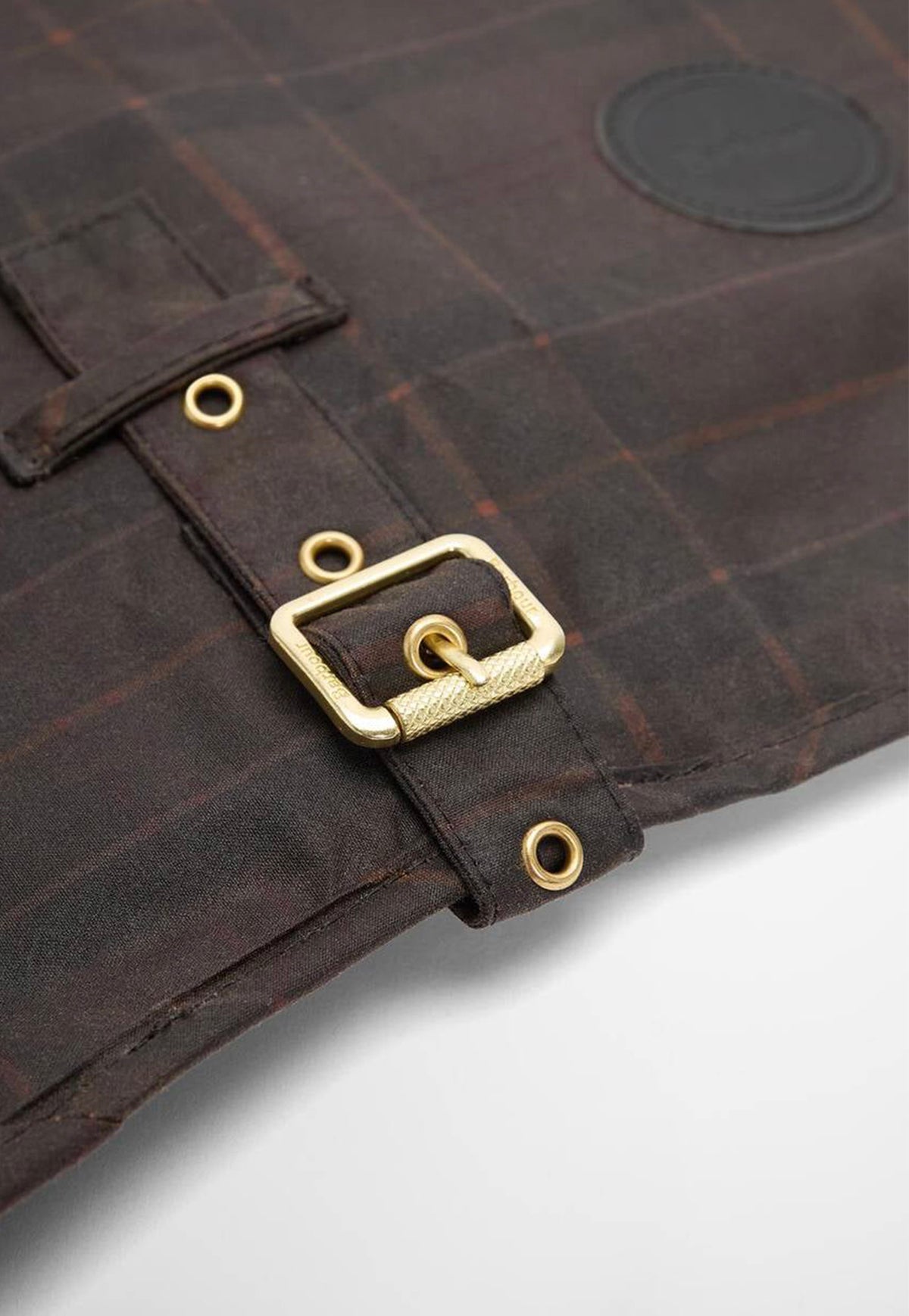 Tartan Wax Dog Coat - Muted Tartan
