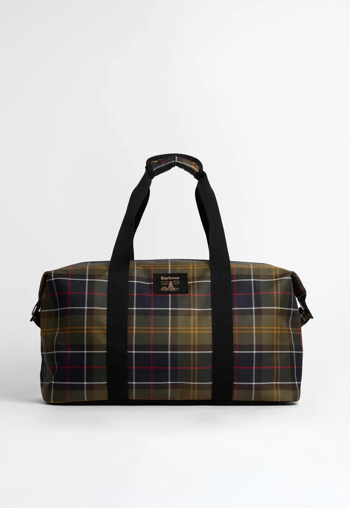Barbour Torridon Tartan Carry All Bag featuring signature Barbour tartan, sturdy webbing straps and a woven branded badge.